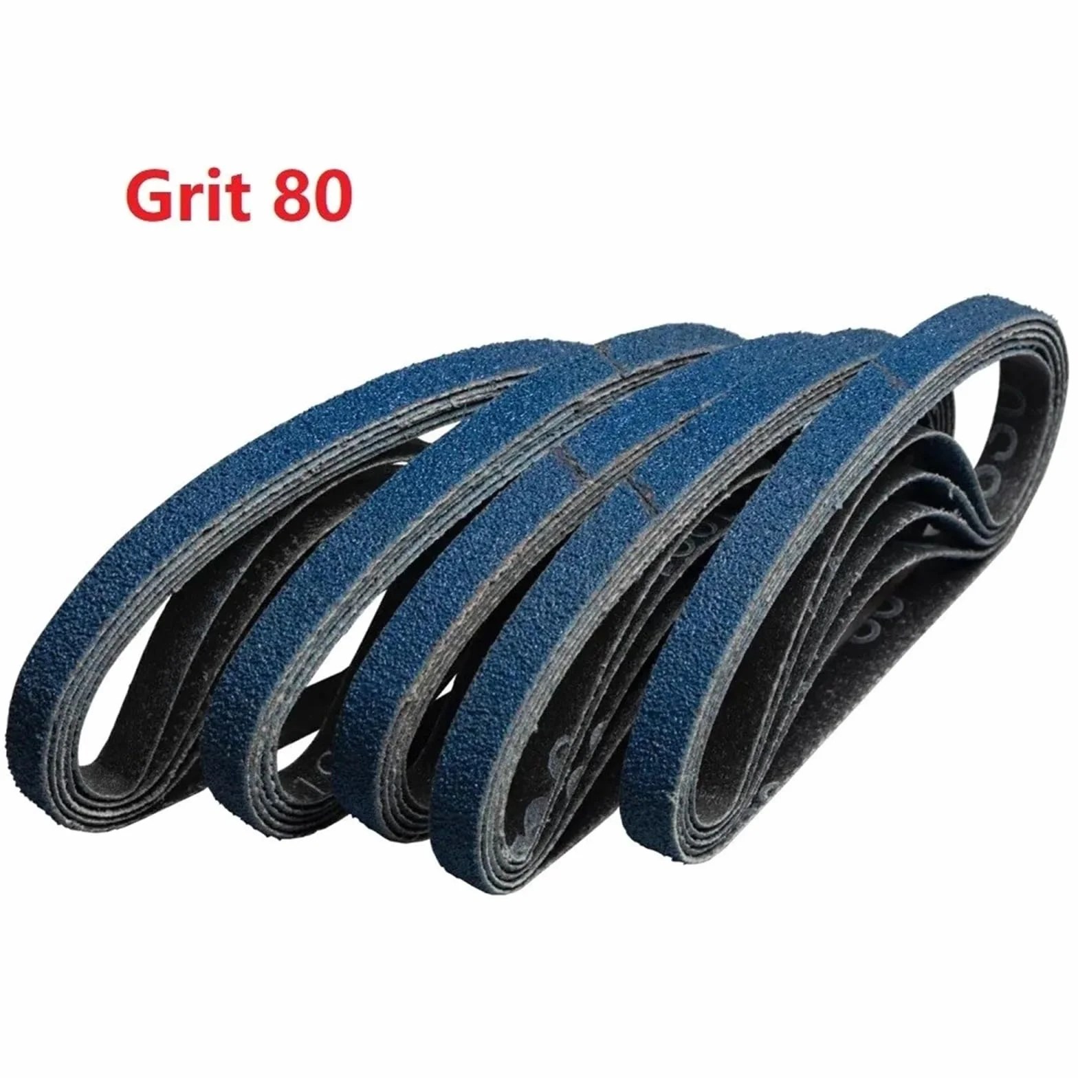 Pasy szlifierskie, Taśmy szlifierskie 30 szt. 13x4570mm Niebieskie ziarno 40/60/80/120(Grit 80)