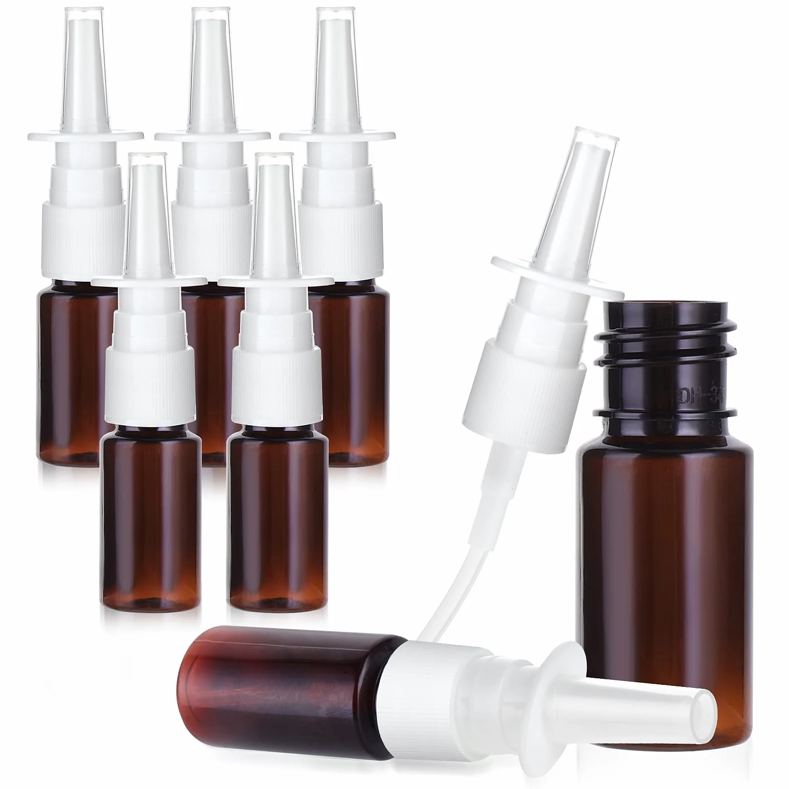 Giantree Butelka z rozpylaczem do nosa, 10 ml, mała, pusta butelka z rozpylaczem do nosa, rozpylacze, rozpylacze do wielokrotnego napełniania, butelka z rozpylaczem na wodę, perfumy, olejki eteryczne