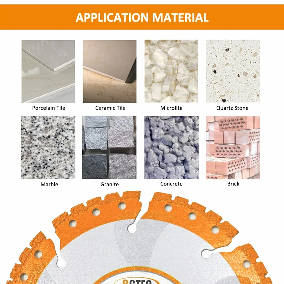 BGTEC Uniwersalna tarcza do piły diamentowej, 2 szt. 4,5 cala/115 mm lutowana próżniowo wytrzymała tarcza tnąca do blachy zbrojeniowej, metalowej, kątowej, żelaznej stali nierdzewnej