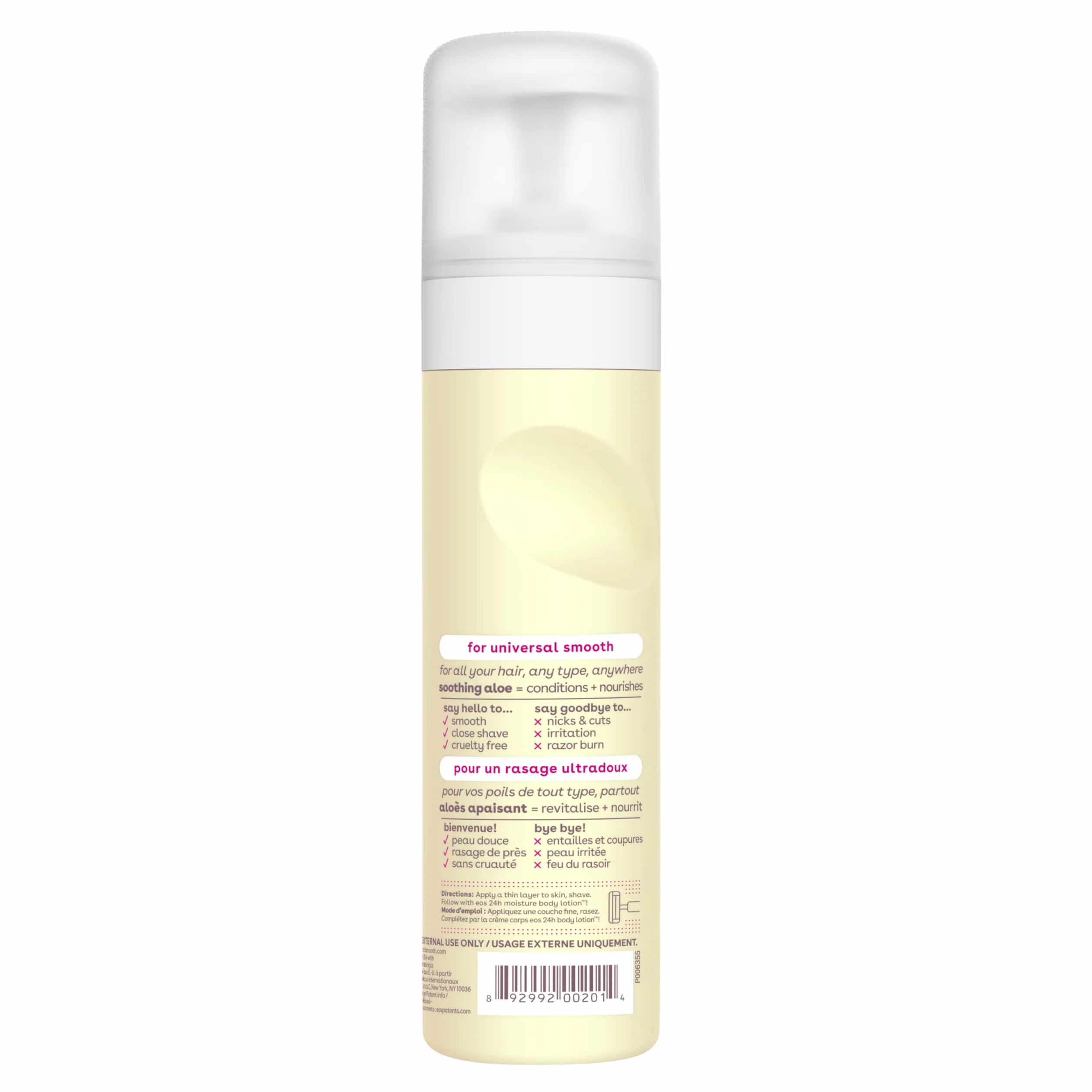 EOS Ultra nawilżający krem do golenia, Vanilla Bliss - krem do golenia – wanilia ze Stanów Zjednoczonych