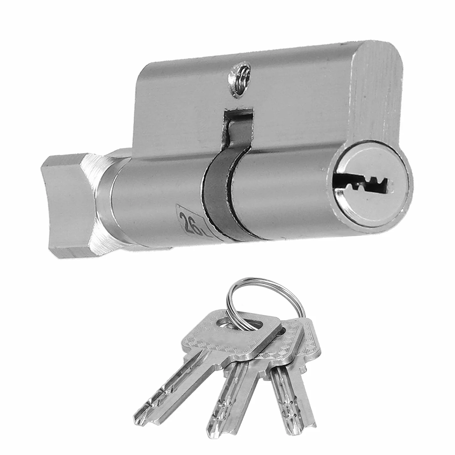 Cylinder Zamka, Części Zamienne do Zamka Drzwi Cylinder Zamka ze Stopu Aluminium i żelaza Wkładka z Rdzeniem Zamka Drzwi z Kluczem do Drzwi o Grubości 35–50 Mm
