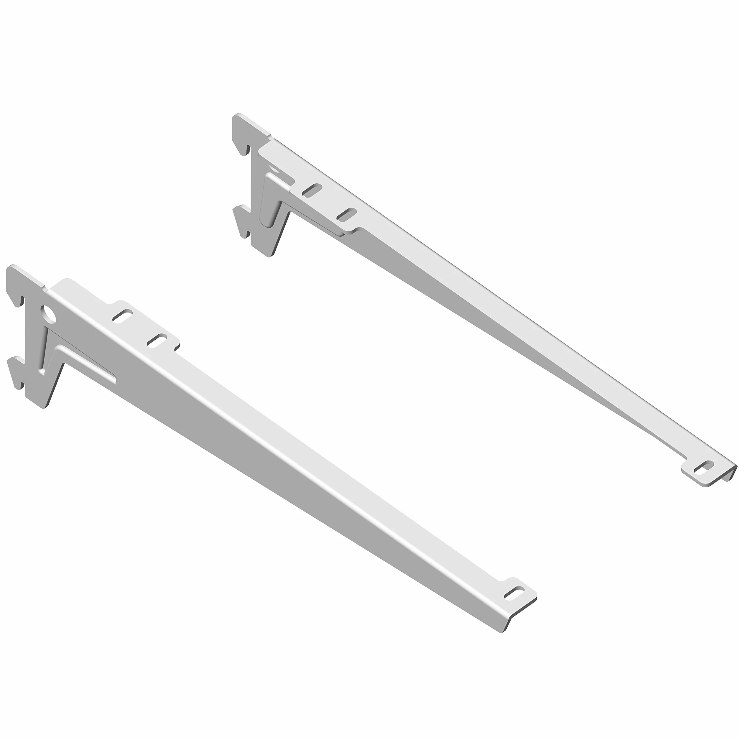 Element System 18133-00051 Wspornik Kątowy Regałowy 1-Rzędowy, Biały, 28 cm, 2 Sztuki