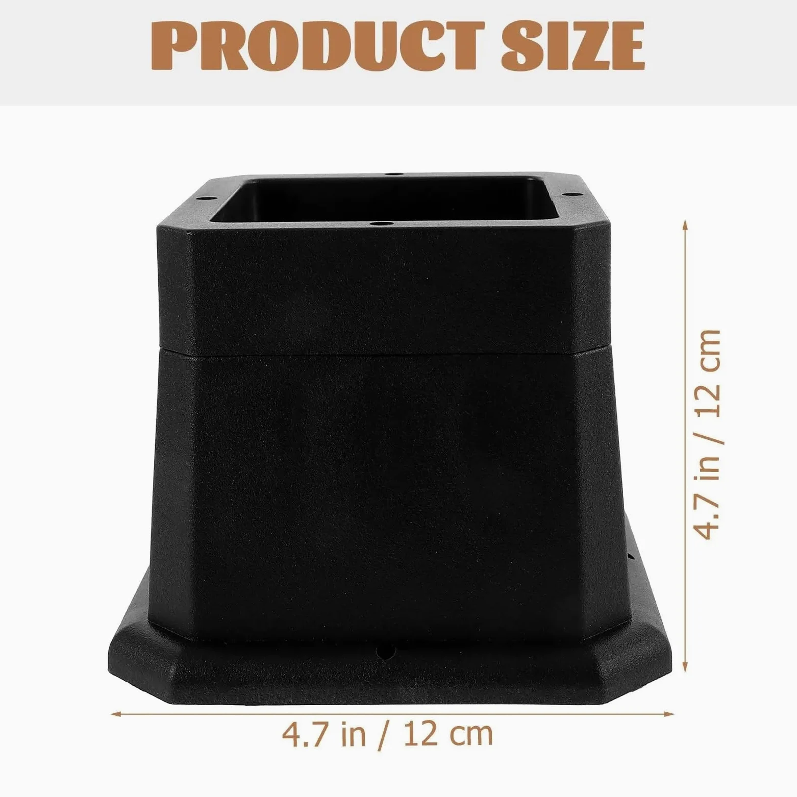 4 Pcs Furniture Risers 3 Inch Heightening Pads For Bed Legs Chair Table Desk Feet Lifter Pad Sofa Raiser Storage
