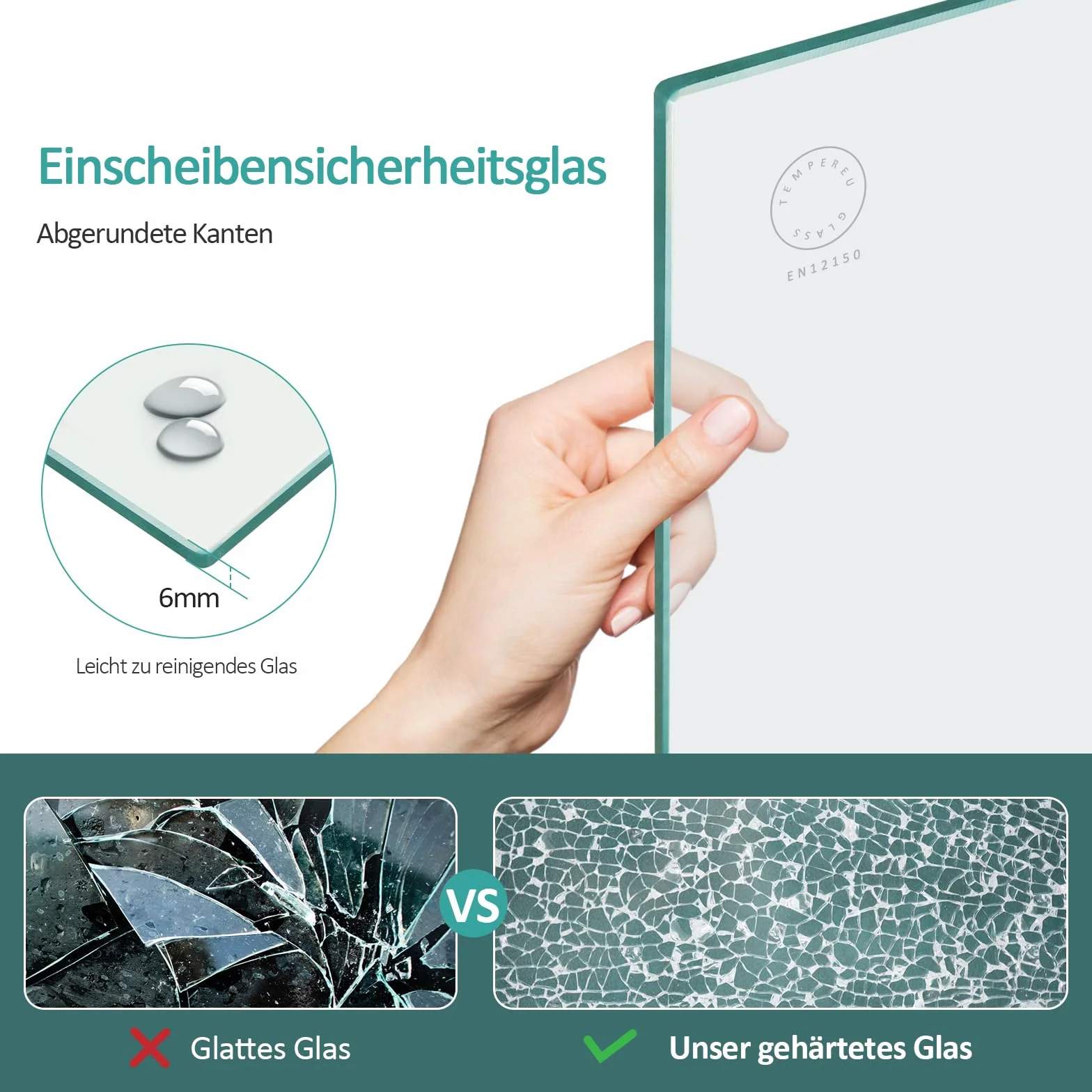EMKE 130 x 140 cm wanna ścianka prysznicowa 3-częściowa składana z powłoką NANO łatwa do czyszczenia ścianka składana 6 mm szkło bezpieczne
