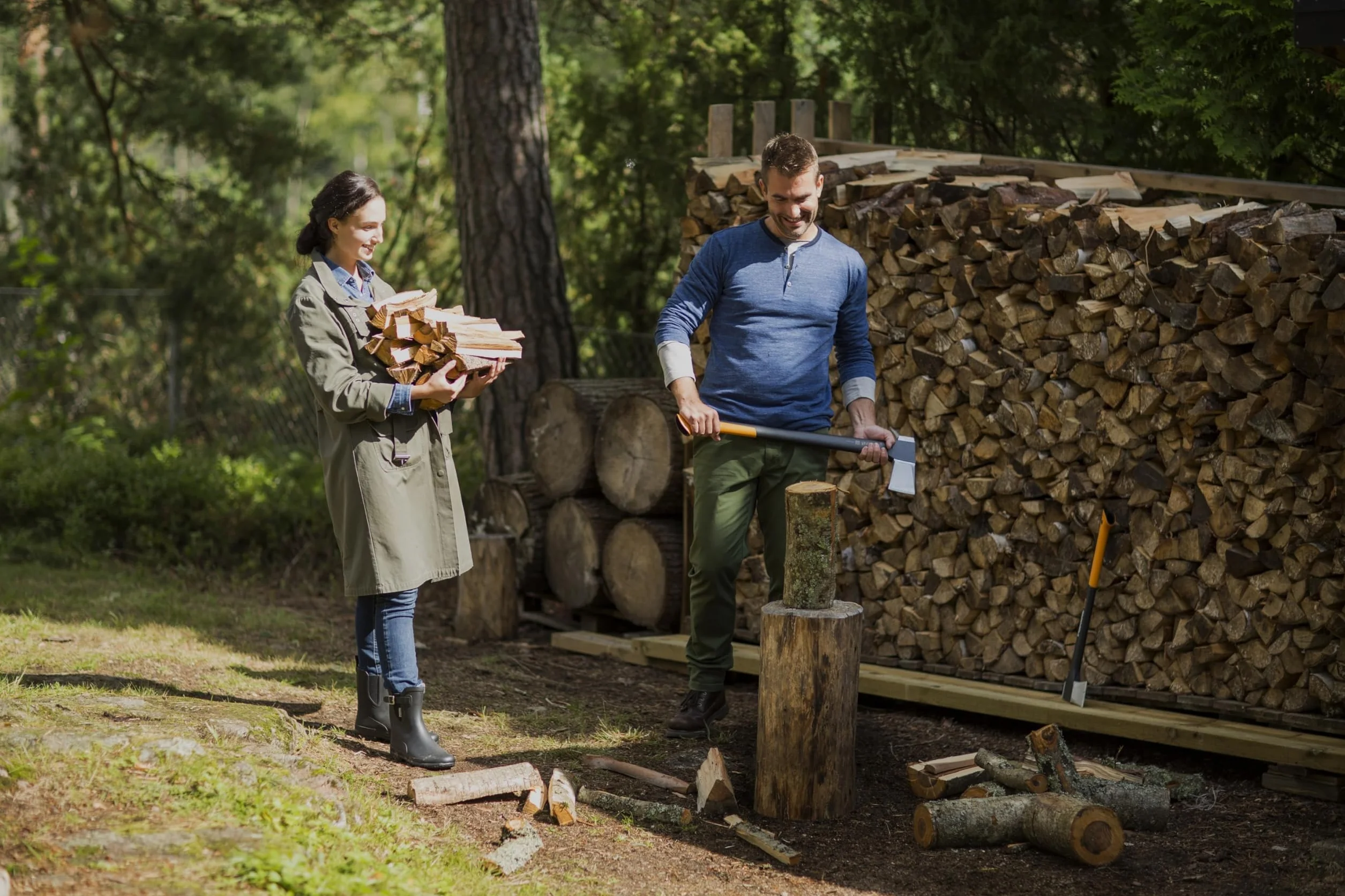 Fiskars X-Series Siekiera X25 77 cm Czarny Pomarańczowy