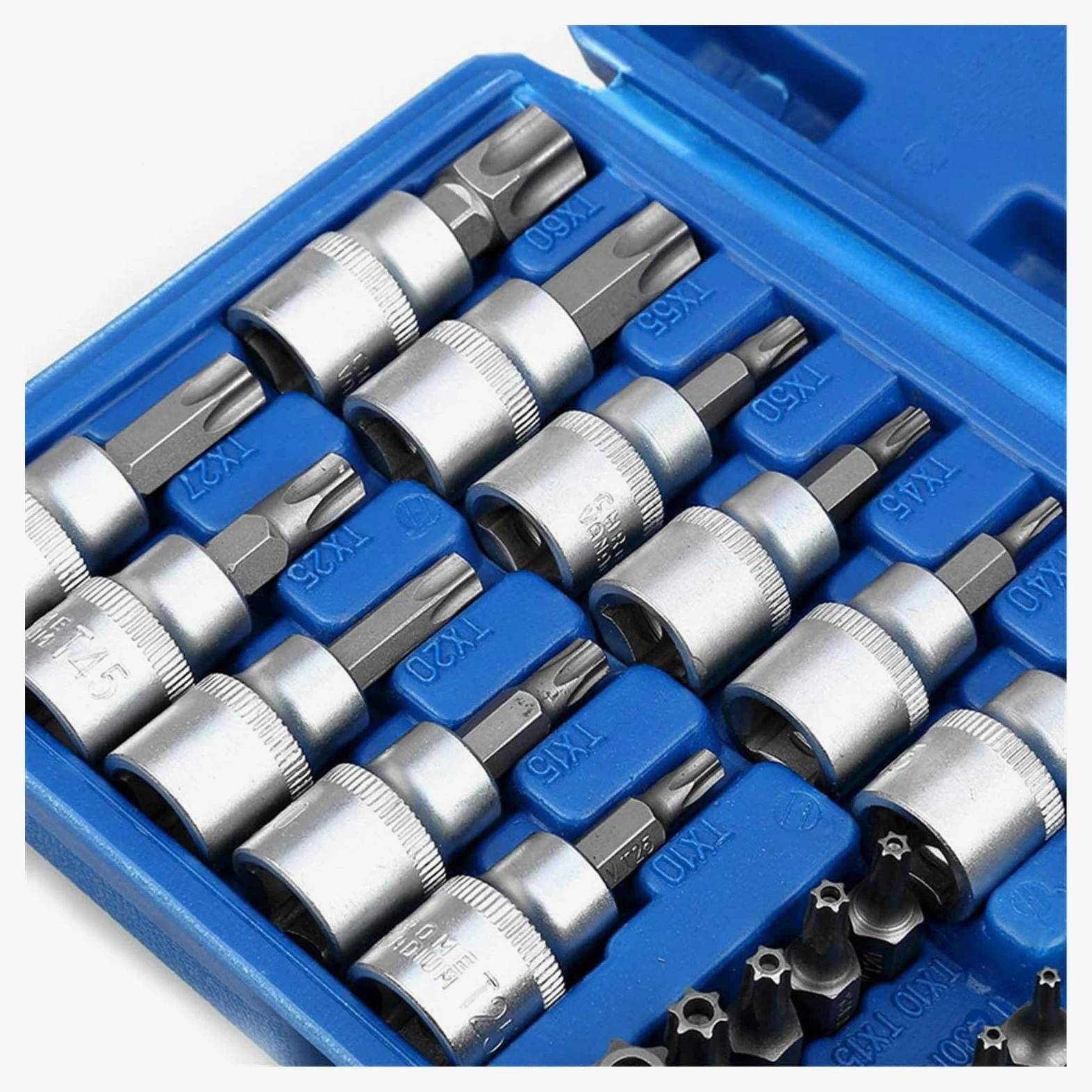 34 szt. Gniazda Torx Star i zestaw bitów Męskie/żeńskie Bity E-Security Drive Narzędzie ręczne Torque Star Socket