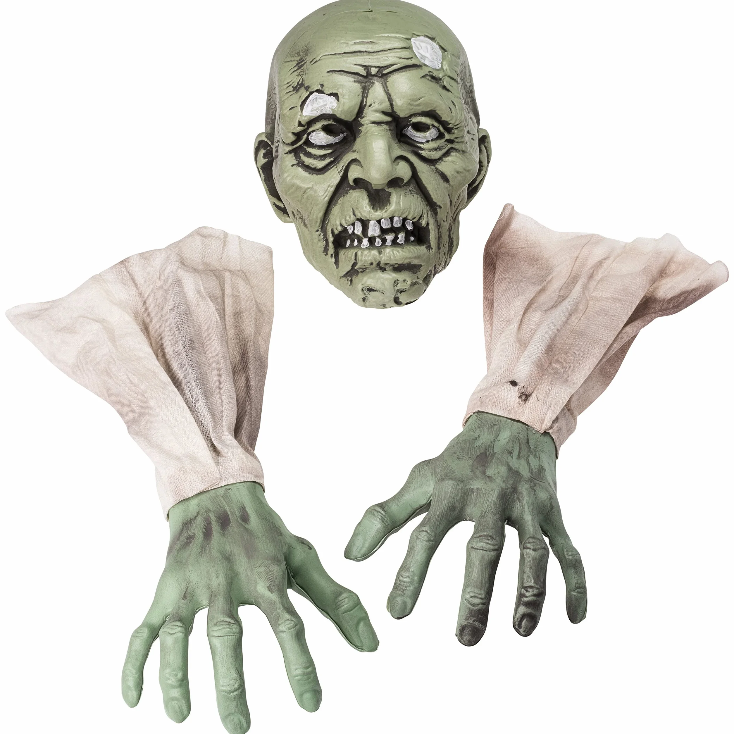 PREXTEX Zombie Groundbreaker dekoracje halloweenowe zestaw ramion szkieletu czaszka naturalnej wielkości zombie