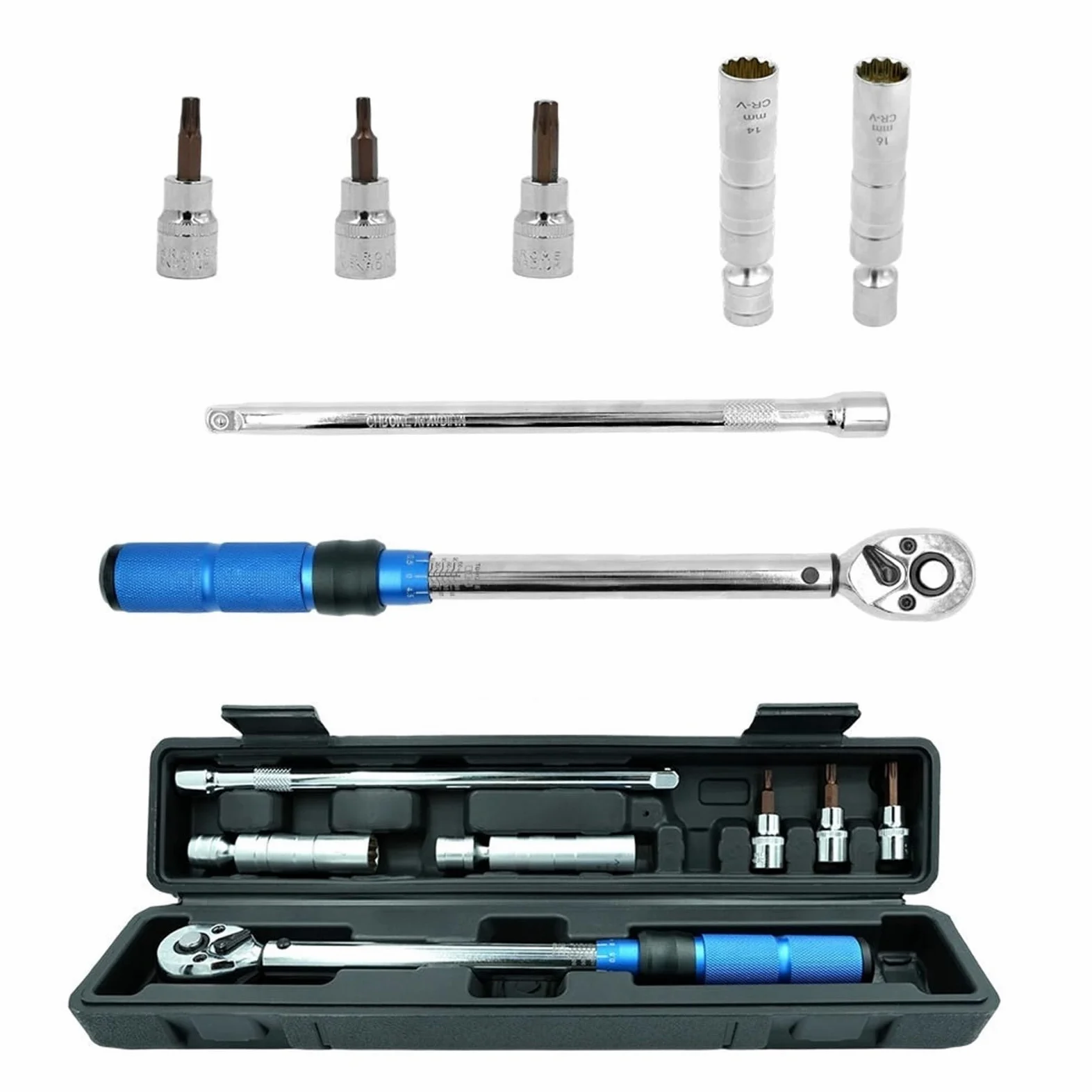 Klucze dynamometryczne Klucz dynamometryczny 3/8 "7 sztuk/zestaw 10-60N. m z magnetycznym gniazdem świecy zapłonowej do naprawy silnika samochodowego