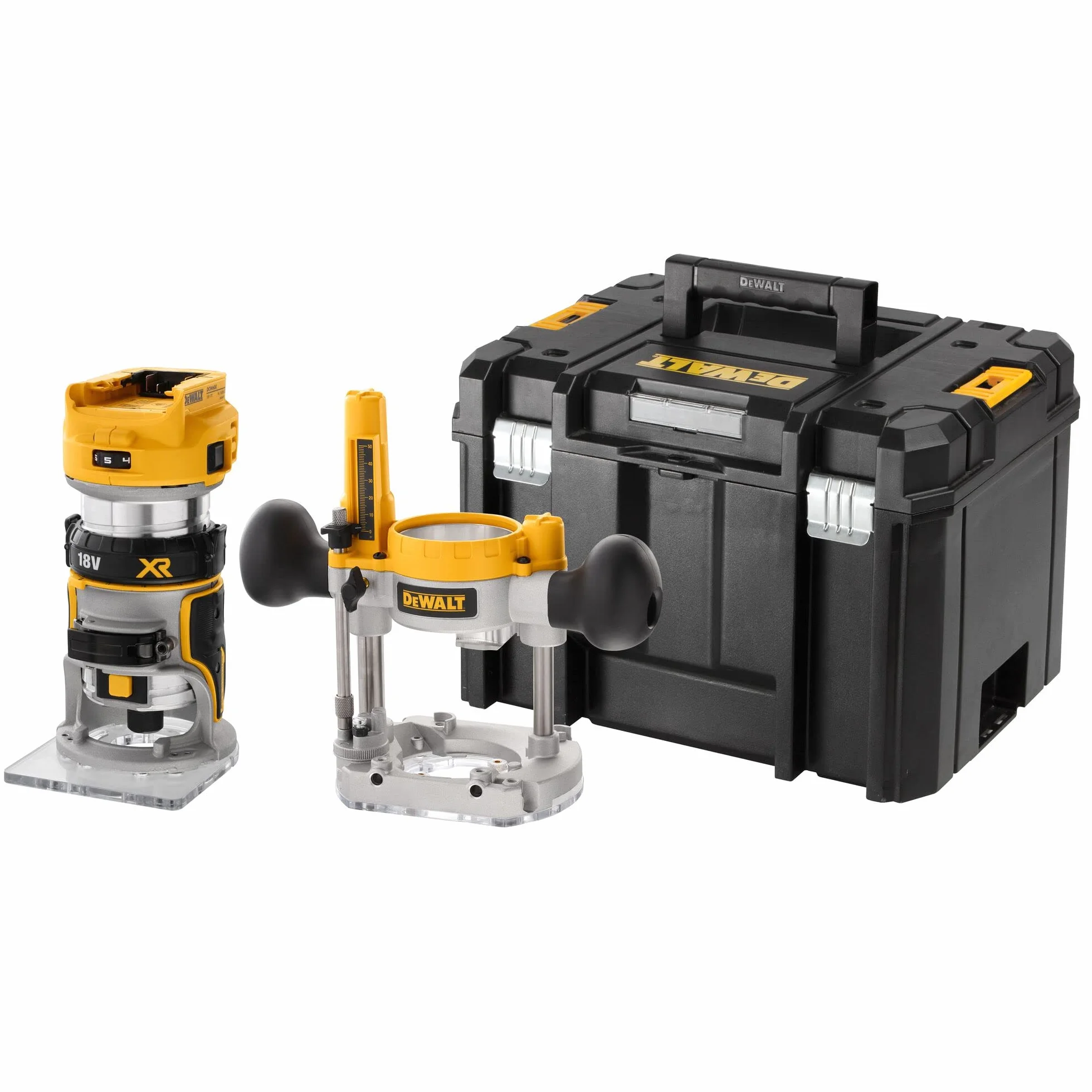 Dewalt Dcw604Nt-Xj Frezarka Górnowrzecionowa, Czarny/Żółty, 18 V