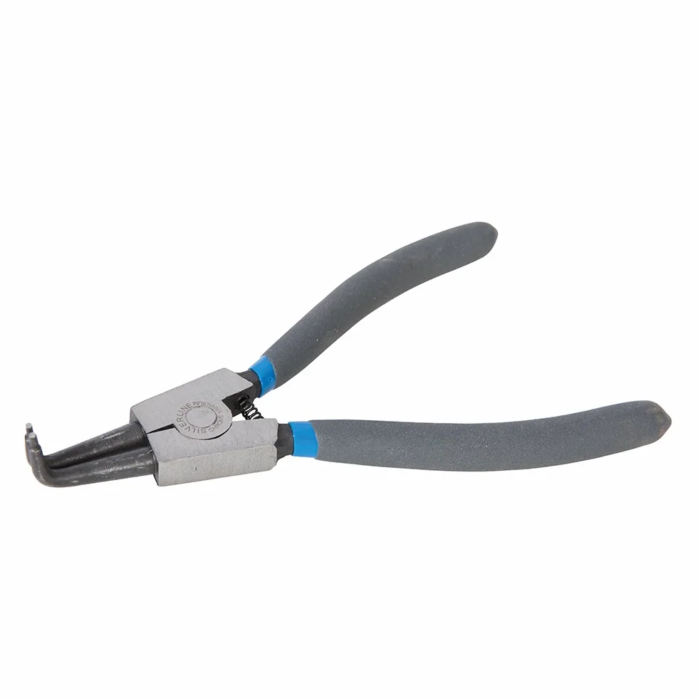 Silverline PL75 Zewnętrzne szczypce zaciskowe wygięte do nosa 180 mm (7 cali) długość 30 mm pojemność szczęki