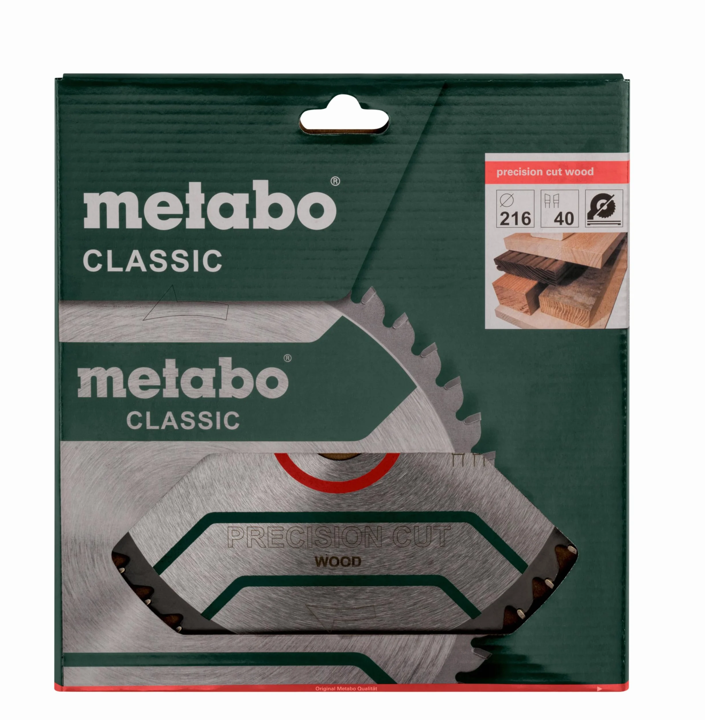 Metabo Brzeszczot Precision Cut Wood – Classic, 216 x 2,4/1,8 x 30, Z40 WZ 5° neg. – 628060000 – brzeszczot do czystego cięcia miękkiego i twardego drewna