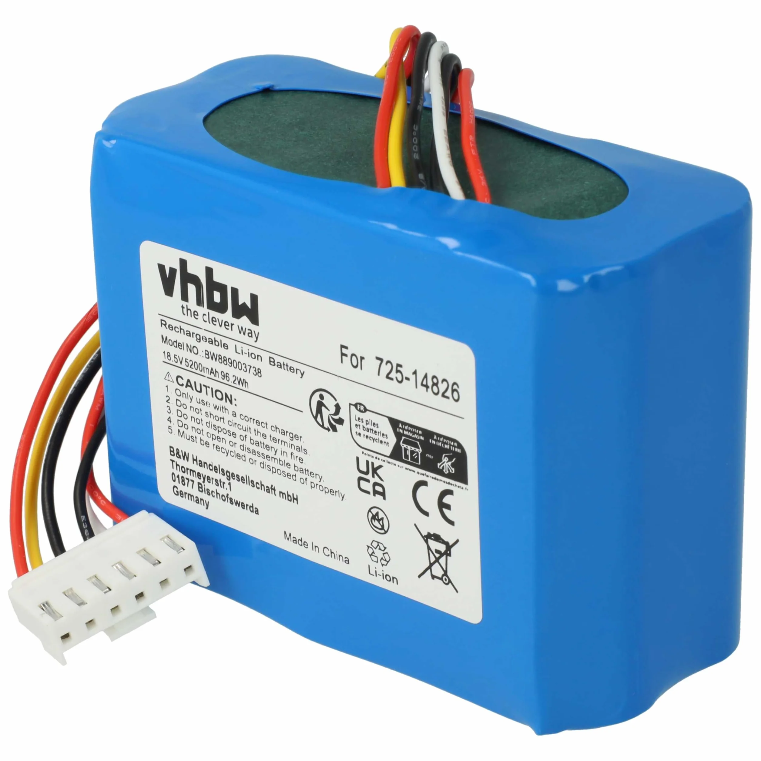 vhbw Akumulator Li-ion 18,5 V 5200mAh zastępuje Cub Cadet 725-14826, 725-14827 do kosiarki