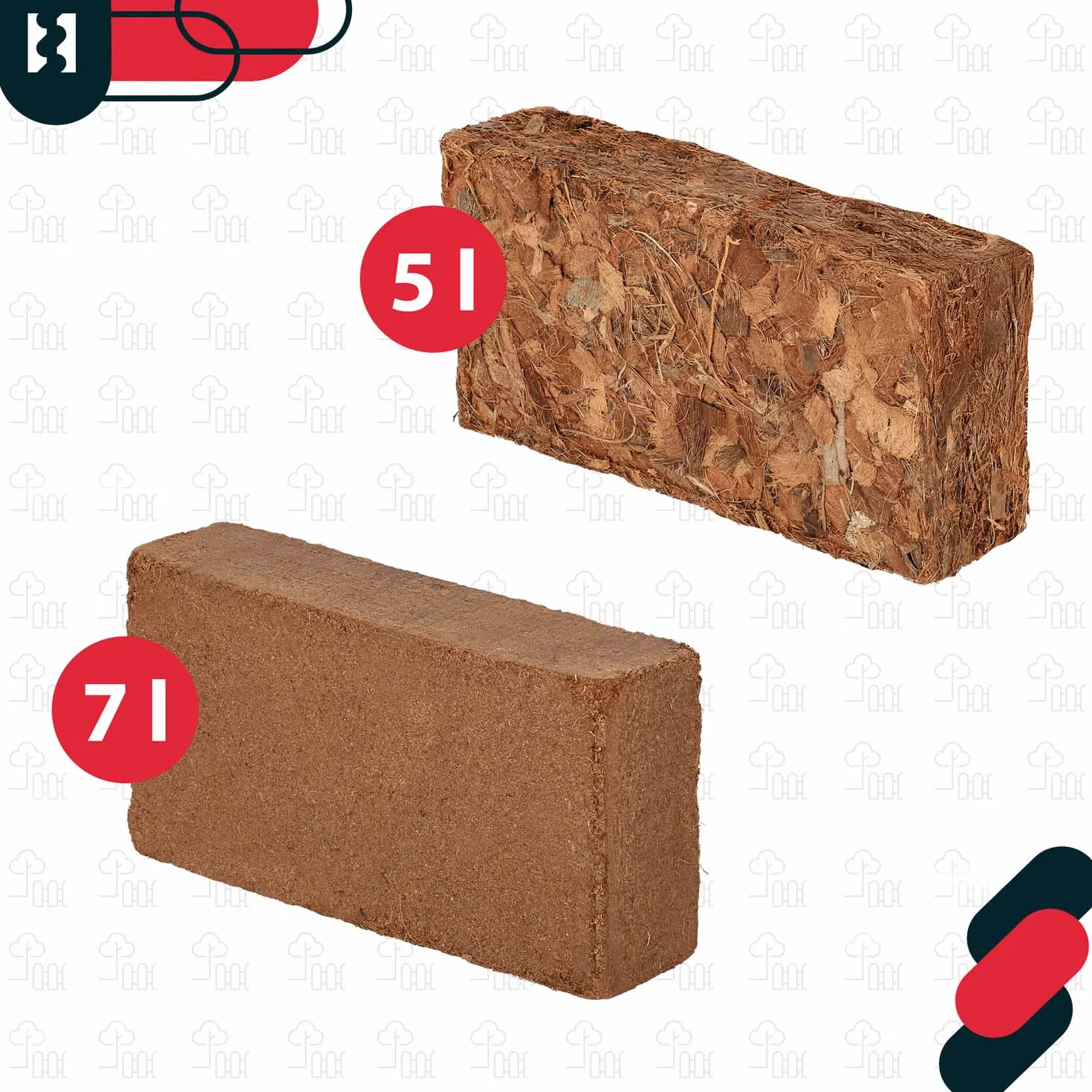 KOTARBAU® Naturalna Ziemia Kokosowa 650 g 7 l do Roślin i Terrariów
