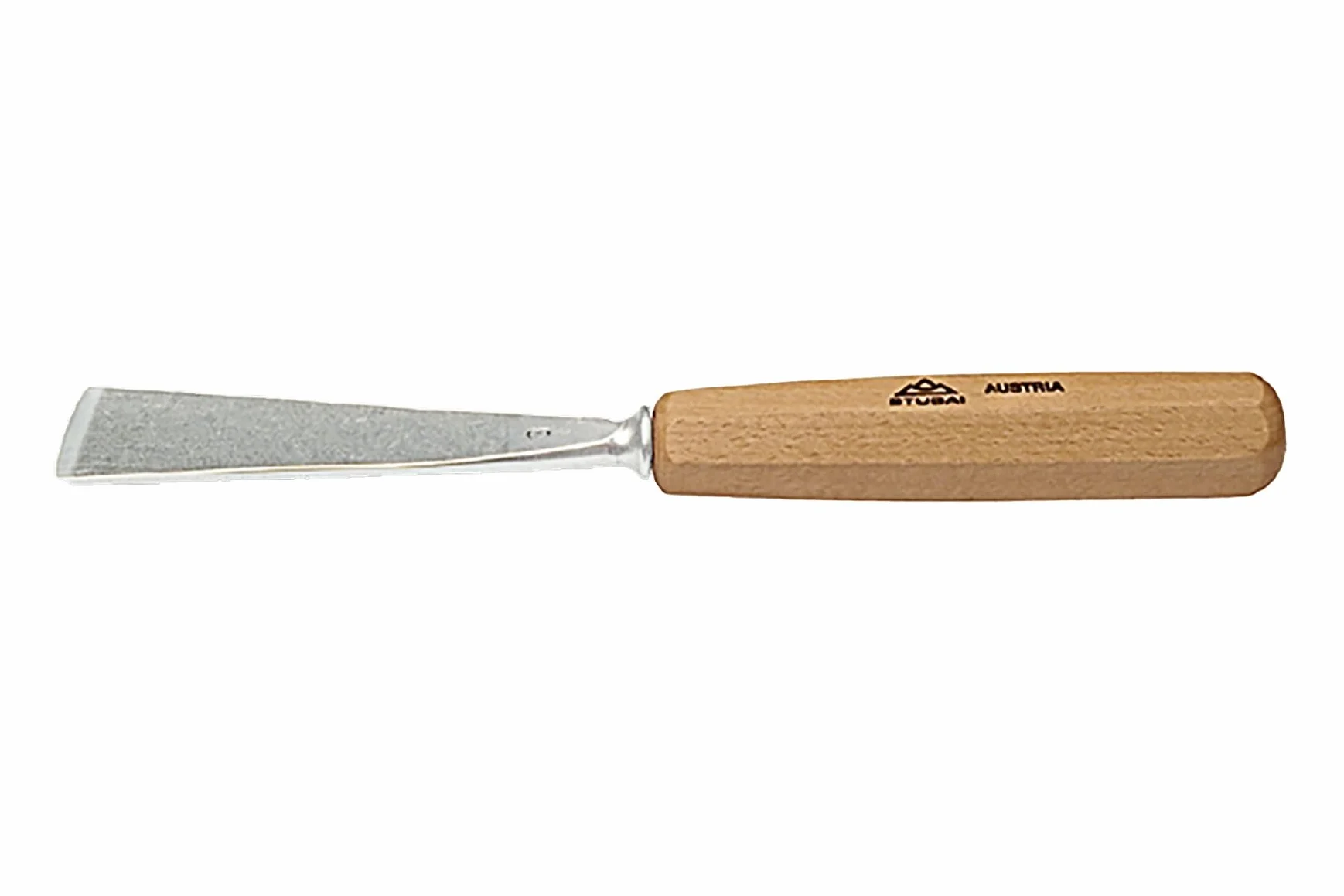 Stubai 550330 Dłuto do rzeźbienia w drewnie typ 3 długie/polerowane, szaro-beżowe, 30 mm