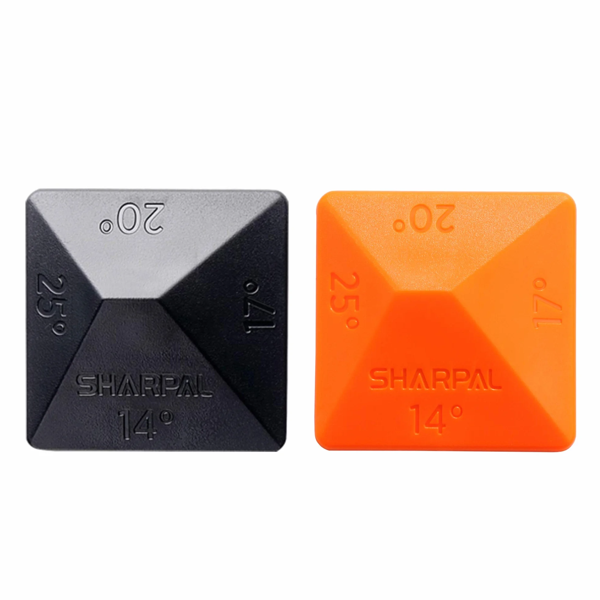 Sharpal 196N Angle Pyramid Kamień do ostrzenia noży i ostrzy, zestaw 2 prowadnic kątowych, 4 uniwersalne kąty: 14°, 17°, 20°, 25°