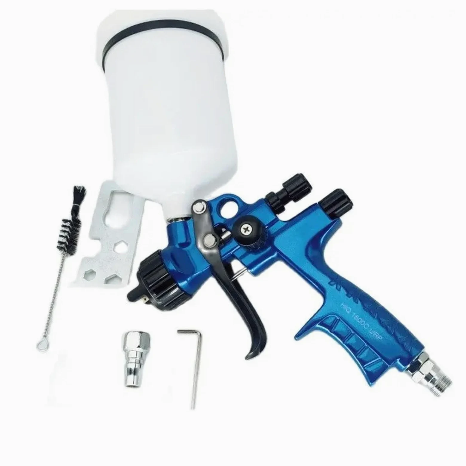 Blue LVLP High Efficiency Car Paint Spray Gun 1.3MM Nozzle Oil Based Water Guns