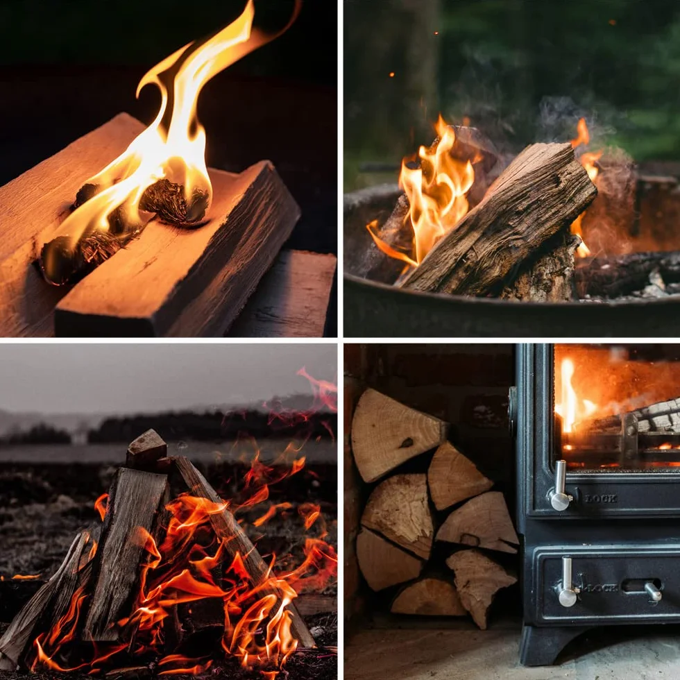 Kostki do szybkiego rozpalania Długi grill BBQ Kominek 48x Flash, Ilość: 12 opakowań = 576 kostek