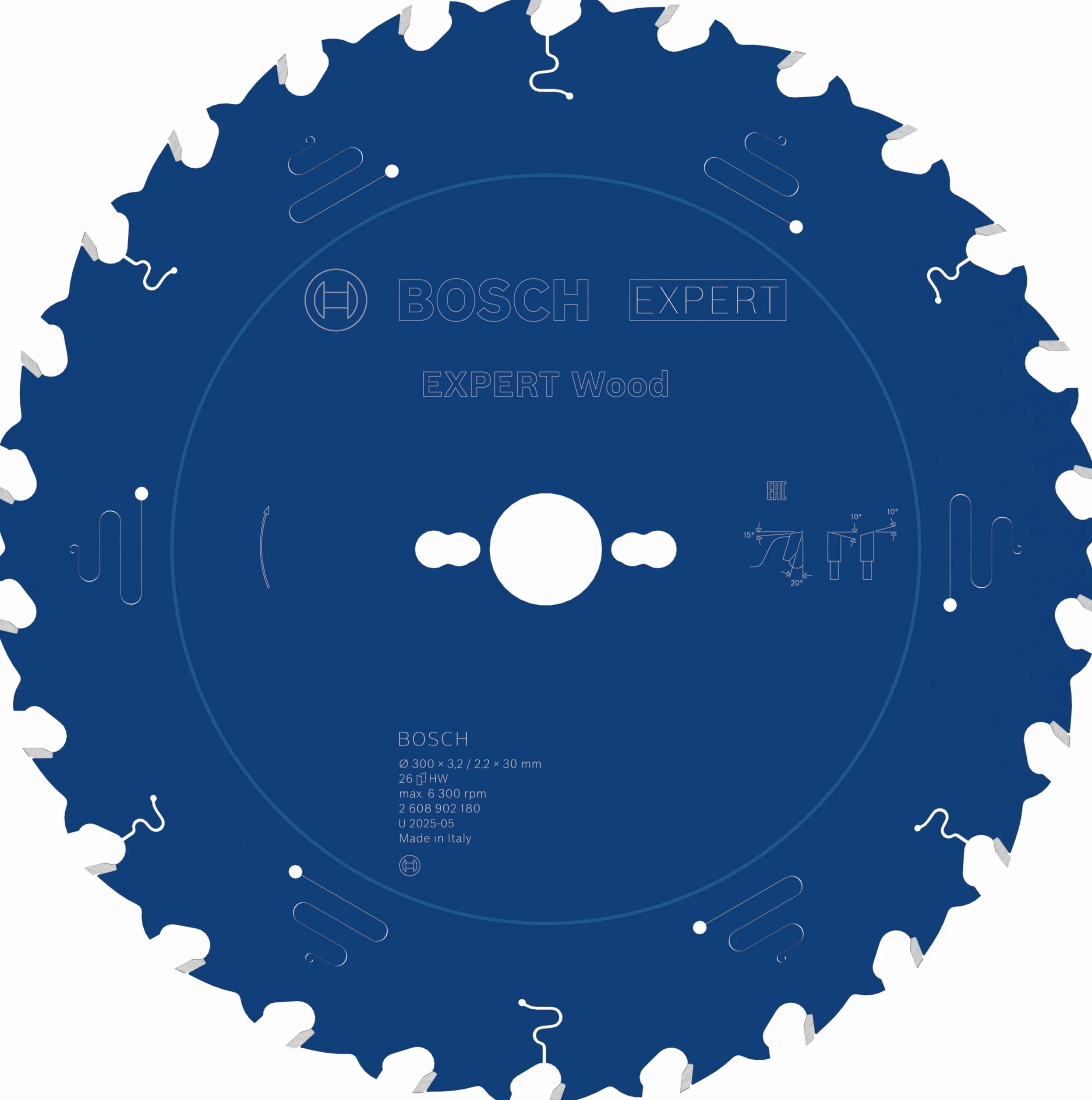 Bosch 1x Tarcza pilarska EXPERT Wood (do Miękkie drewno, Ø mm, Professional Akcesoria Przewodowa stołowa pilarka tarczowa)