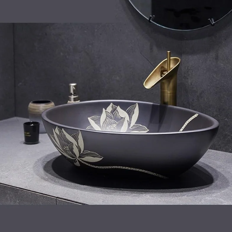 Zlewozmywak naczyniowy Umywalka nablatowa porcelanowa, ceramiczna, łazienkowa z kranem i odpływem