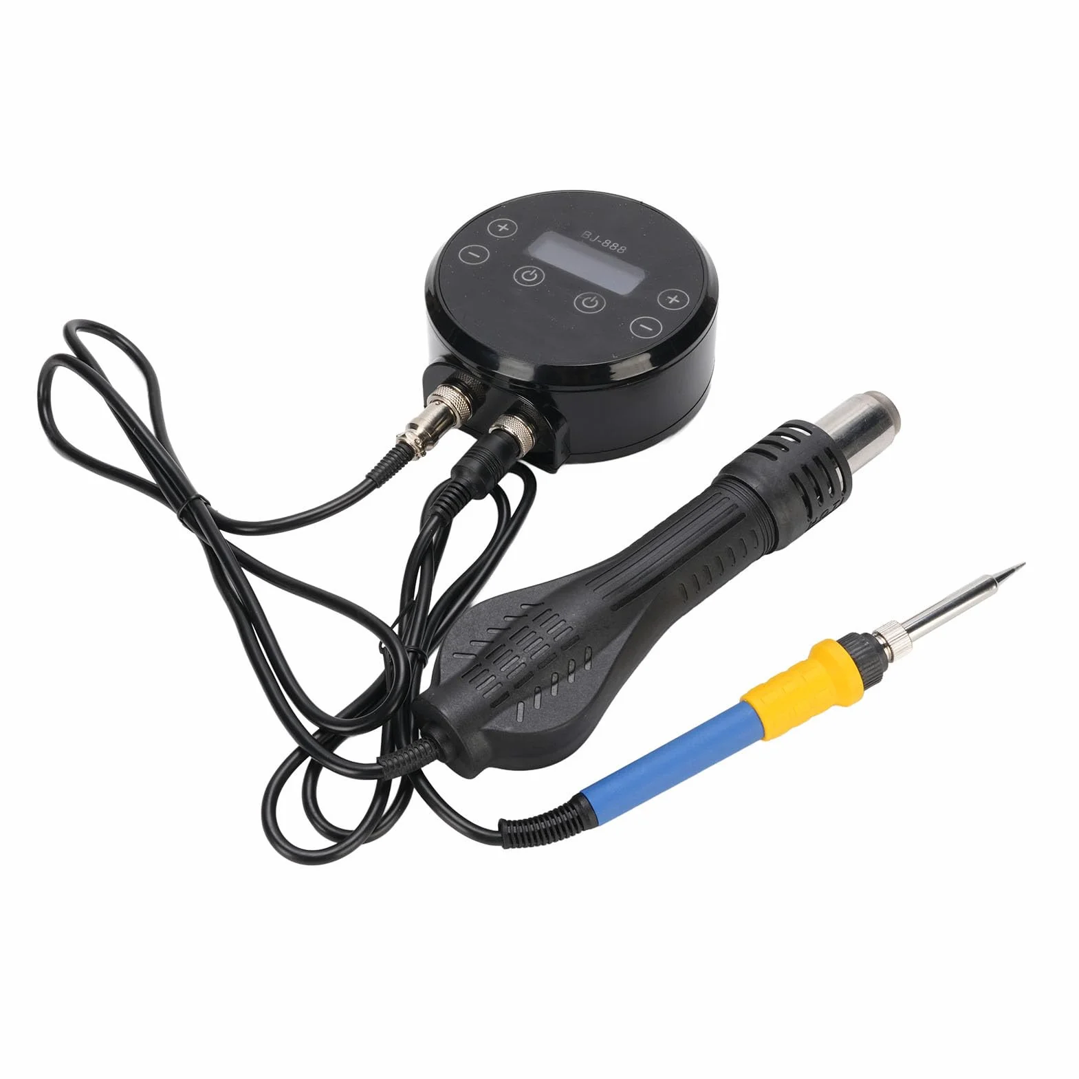 Zestaw Stacji Lutowniczej 2 w 1 z Wyświetlaczem Cyfrowym i Gorącym Powietrzem do Naprawy Elektroniki (wtyczka UE 220V)