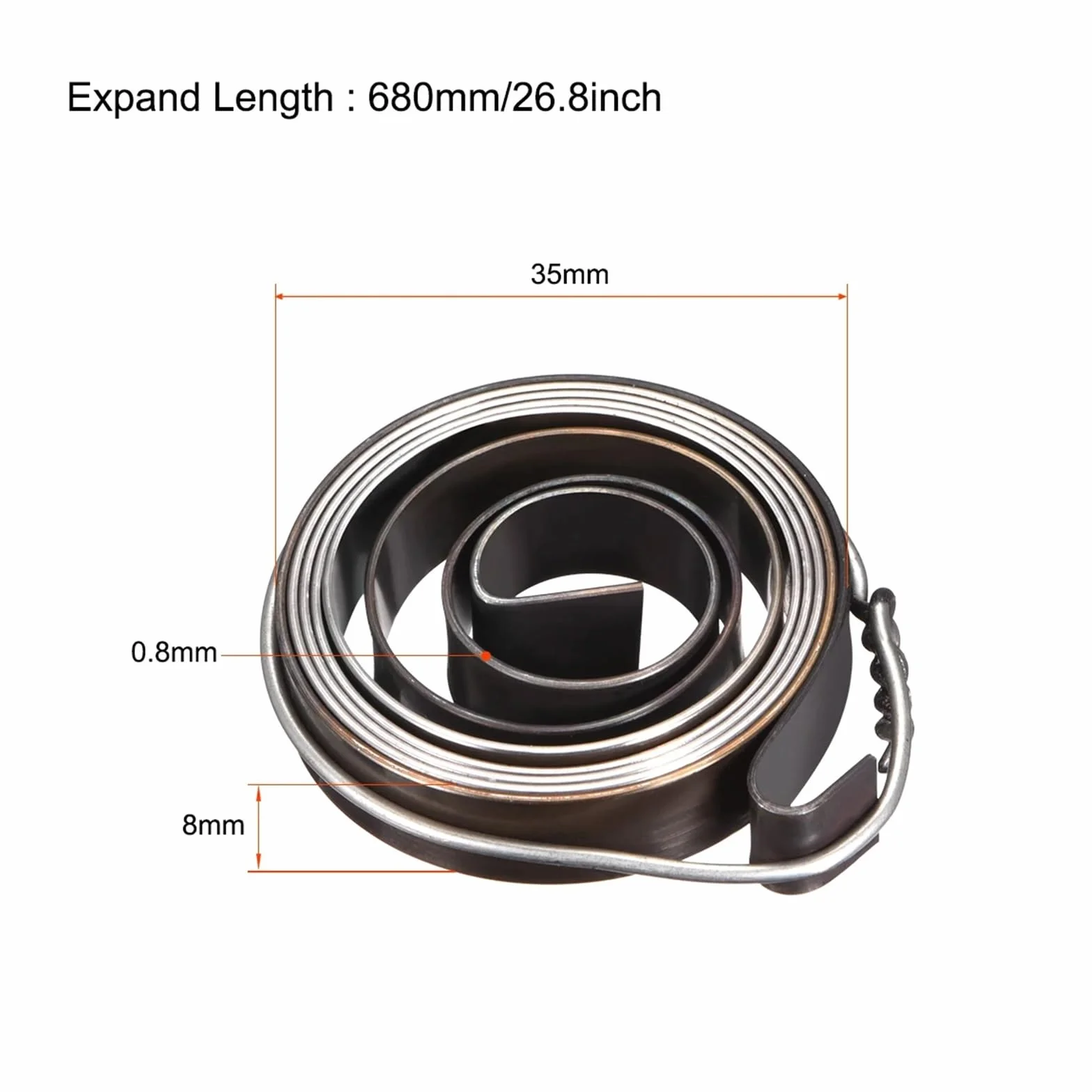 sprężyna powrotna do wiertarki stołowej, Wiertarka Sprężyna powrotna 2/3 szt. Stal sprężynowa Czernienie 680-1540mm(G 3pcs)