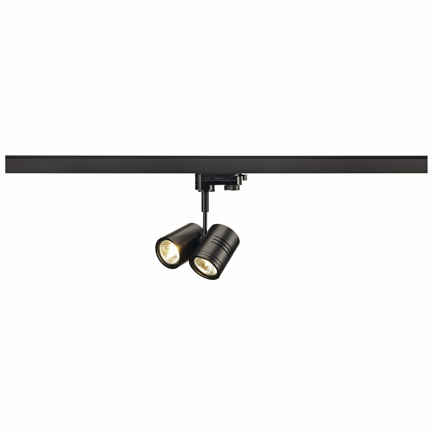 SLV Spot do systemu 3-fazowego SLV BIMA 2 / reflektor, spot LED, reflektor sufitowy, lampa sufitowa, system szynowy, oświetlenie wewnętrzne / GU10 50W czarny