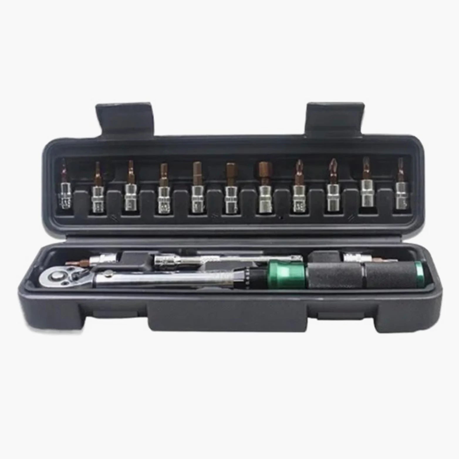 Zestaw Kluczy Dynamometrycznych 15 Sztuk 1/4" 2-24Nm Klucz Dynamometryczny Do Roweru Zestaw Kluczy Imbusowych Zestaw Kluczy Nasadowych Zestaw Narzędzi Rowerowych Zestaw Naprawczy Do Roweru