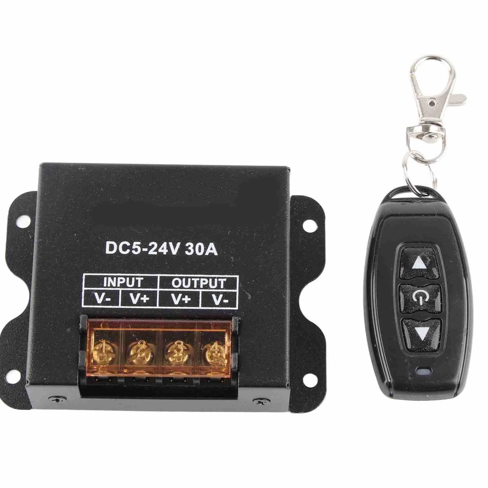 Sterownik ściemniacza LED Jednokolorowy Sterownik ściemniacza LED Monochromatyczne światło ze ściemniaczem 3 Klawisze RF Bezprzewodowy Pilot o Dużej Mocy do Jednokolorowych świateł Taśmowych