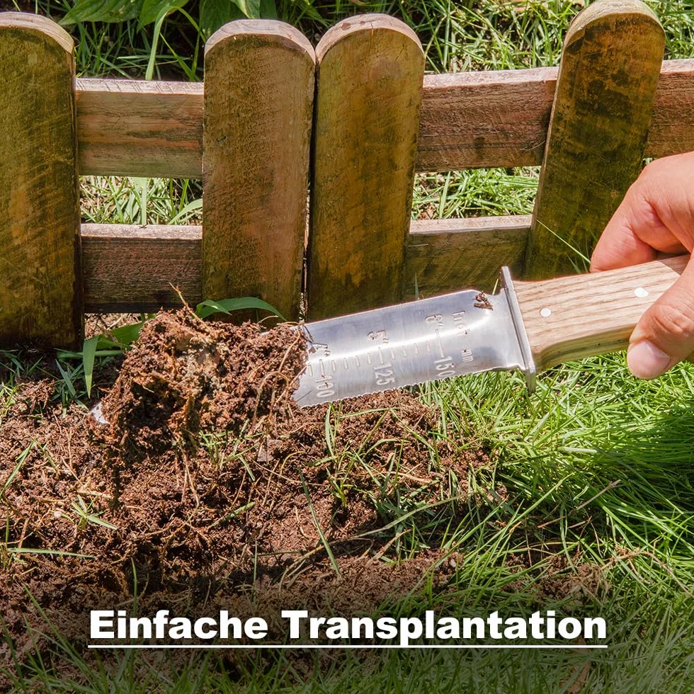 Berry&Bird Hori-Hori Gartenmesser 177.8mm gezackte Klinge Unkraut Wurzeln Gartenarbeit