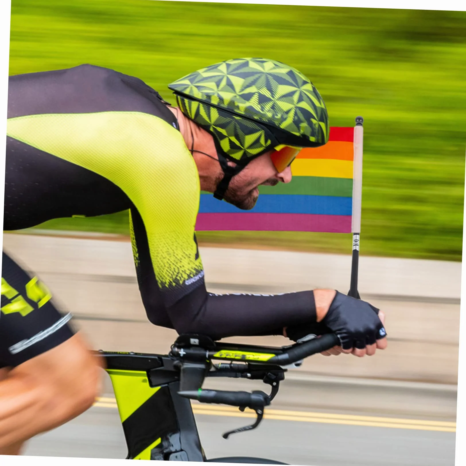Uchwyt Flagę Do Kierownicy Rowerowej Maszt Flagowy Akcesoria Rowerowe 8 kawałki