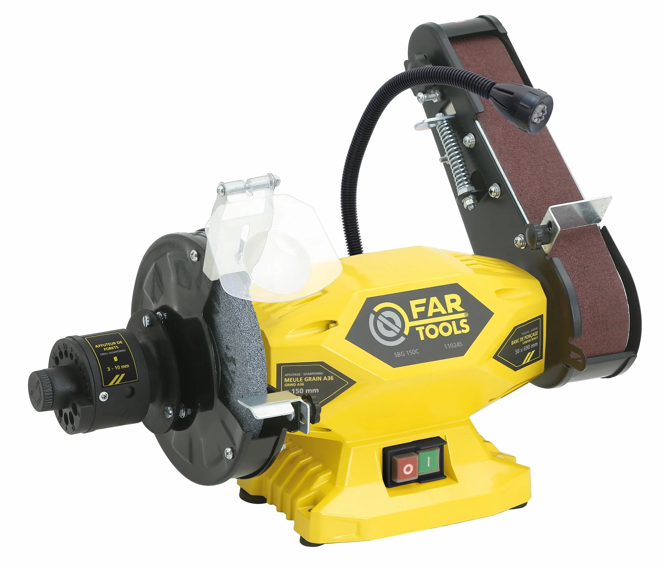 Fartools 110245 szlifierka podwójna 400 W, średnica 150 mm