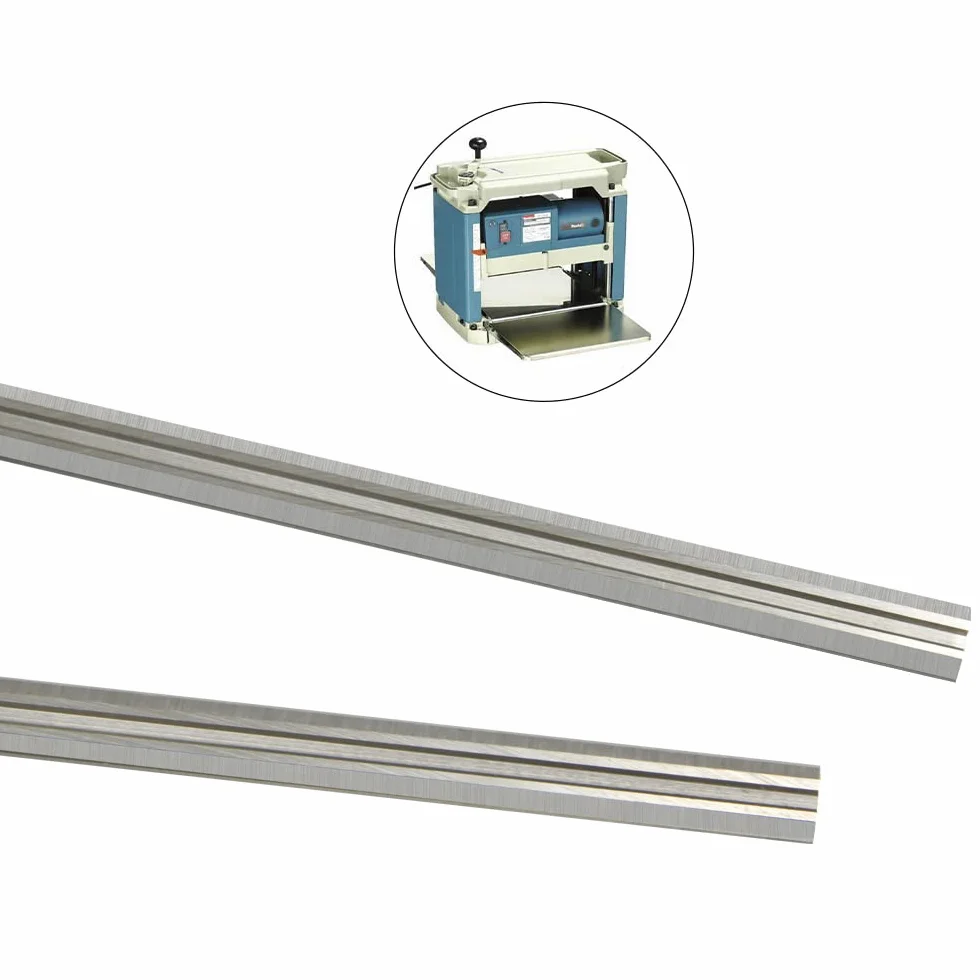 2 pary 12" 306mm grubość drewna ostrza do strugarki 306 X 8 X 2 mm części zamienne do noża strugarskiego