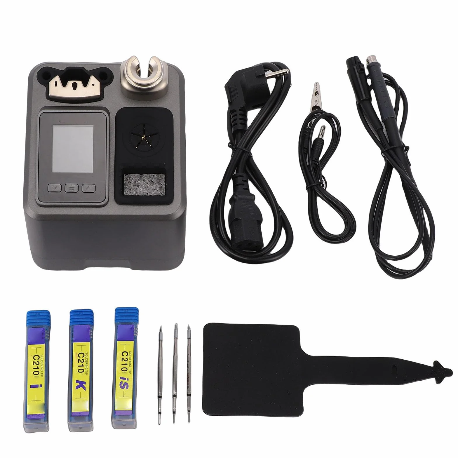 Stacja Lutownicza 120 W, Inteligentna Kontrola Temperatury z PID, Wyświetlacz LCD, Cyfrowa Stacja Lutownicza LED, Antystatyczna, Szybkie Nagrzewanie 2 Sekundy, do Uchwytów T115 (Przepisy