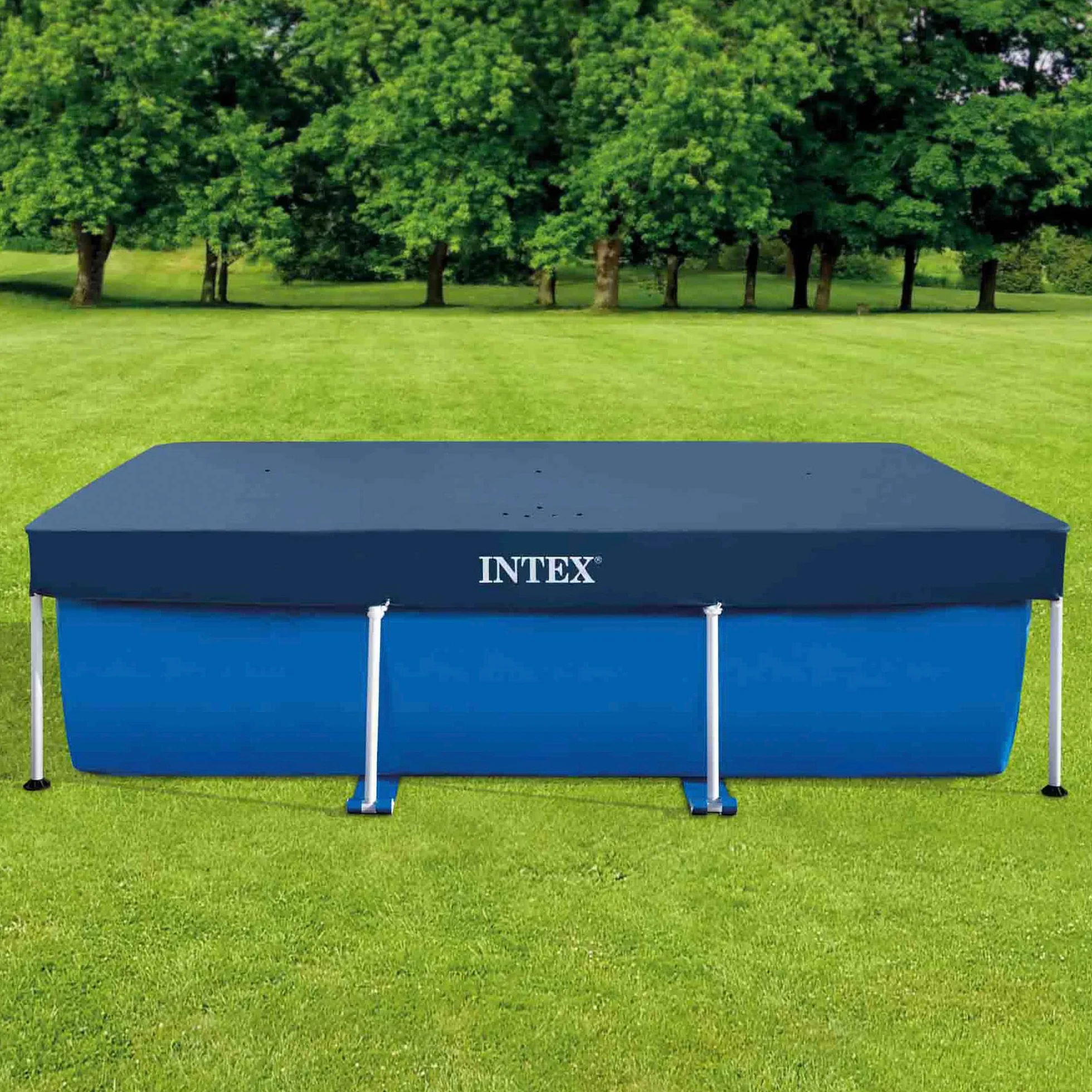 Intex Pokrowiec Na Basen Ogrodowy Plastik Zielony 300 x 200 x 20 cm