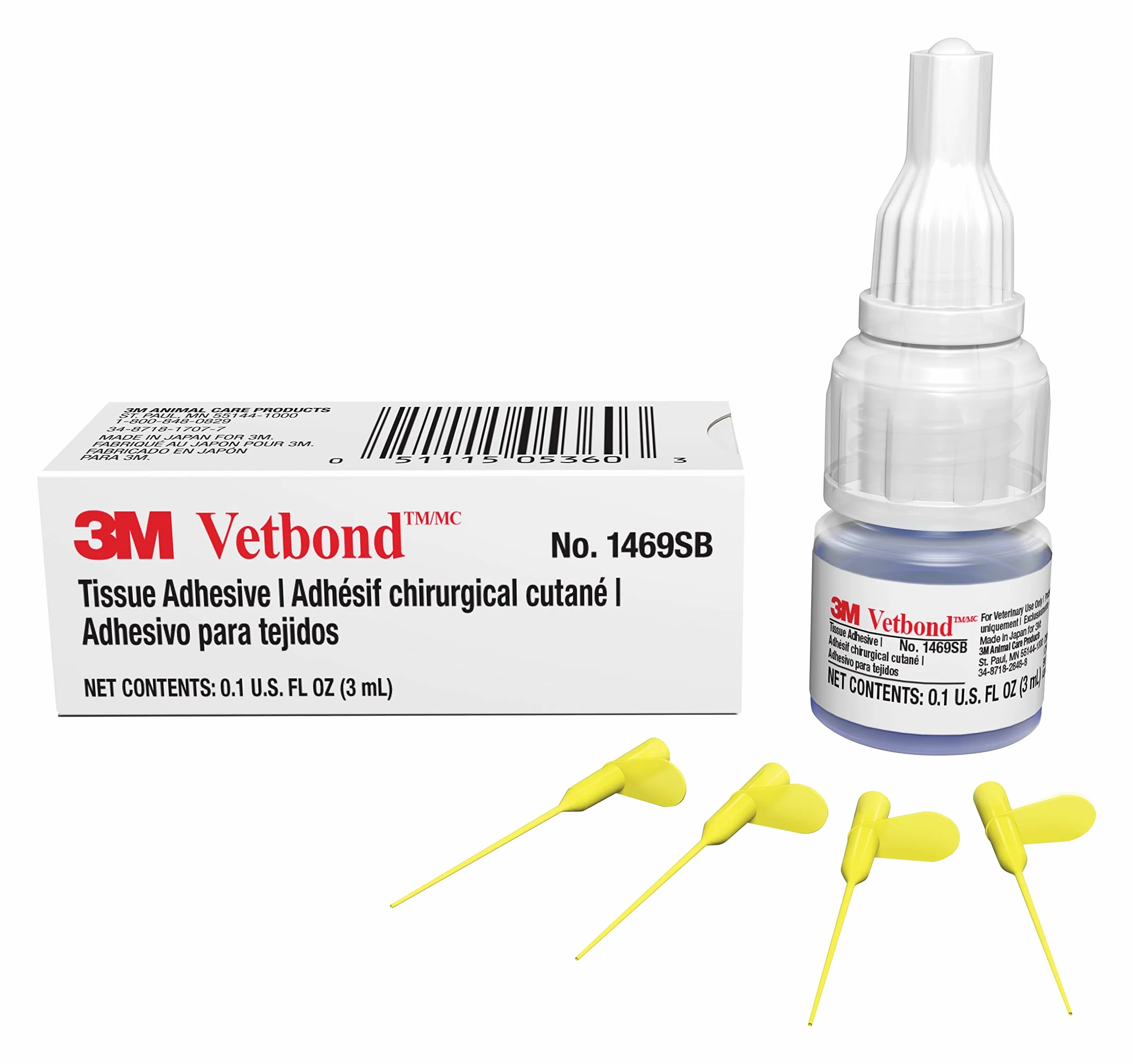 3M Animal Care Vetbond Adhesive Strong Bond Wielokrotnego użytku Wskazówki dotyczące aplikacji
