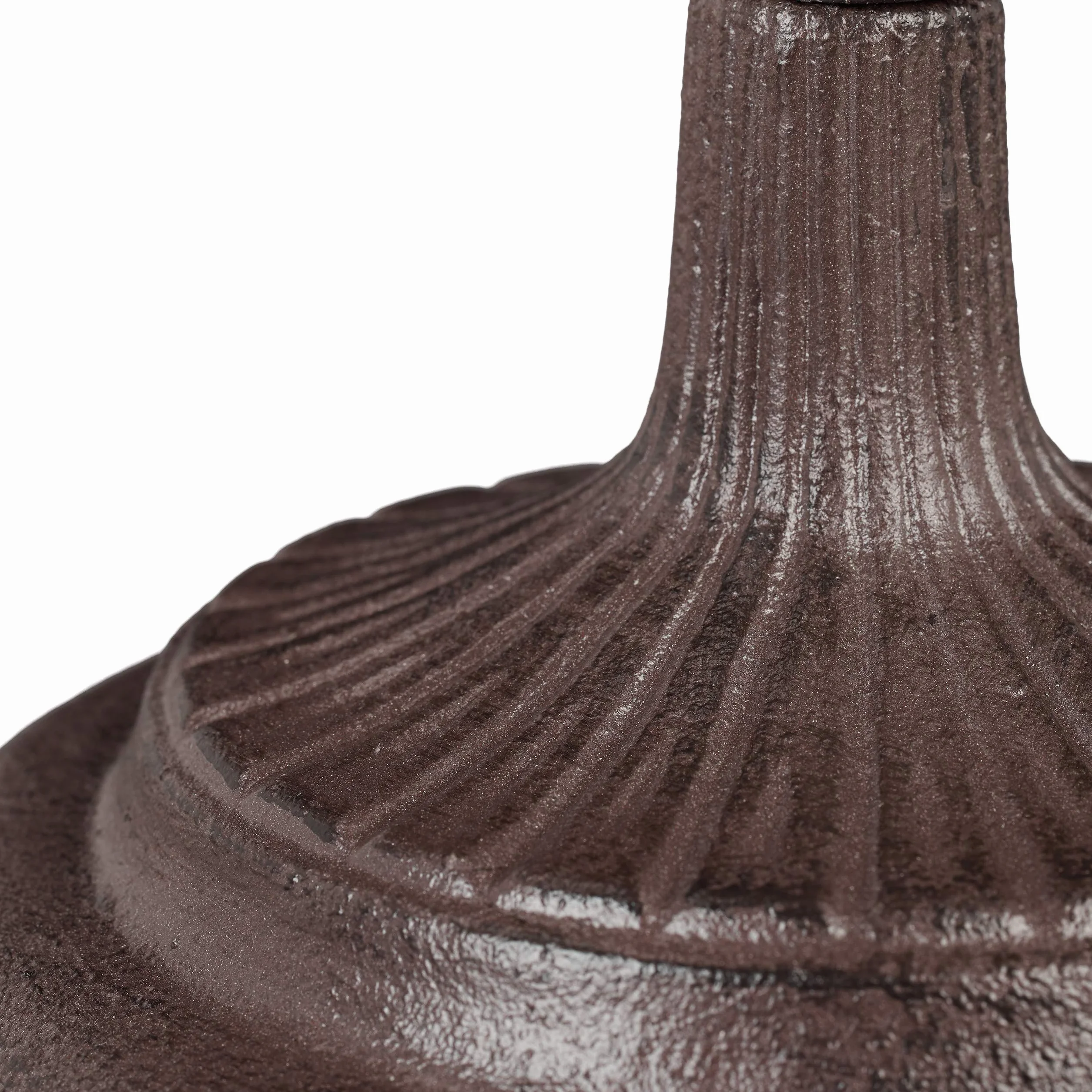 Relaxdays Poidło dla ptaków żeliwne ze stojakiem antyczny design wysokość 74,5 cm brązowe