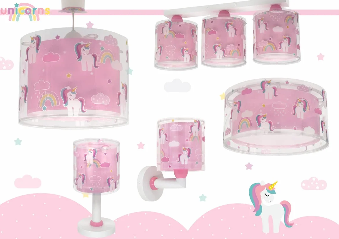 Dziecięca lampa sufitowa Dalber Unicorns Animals