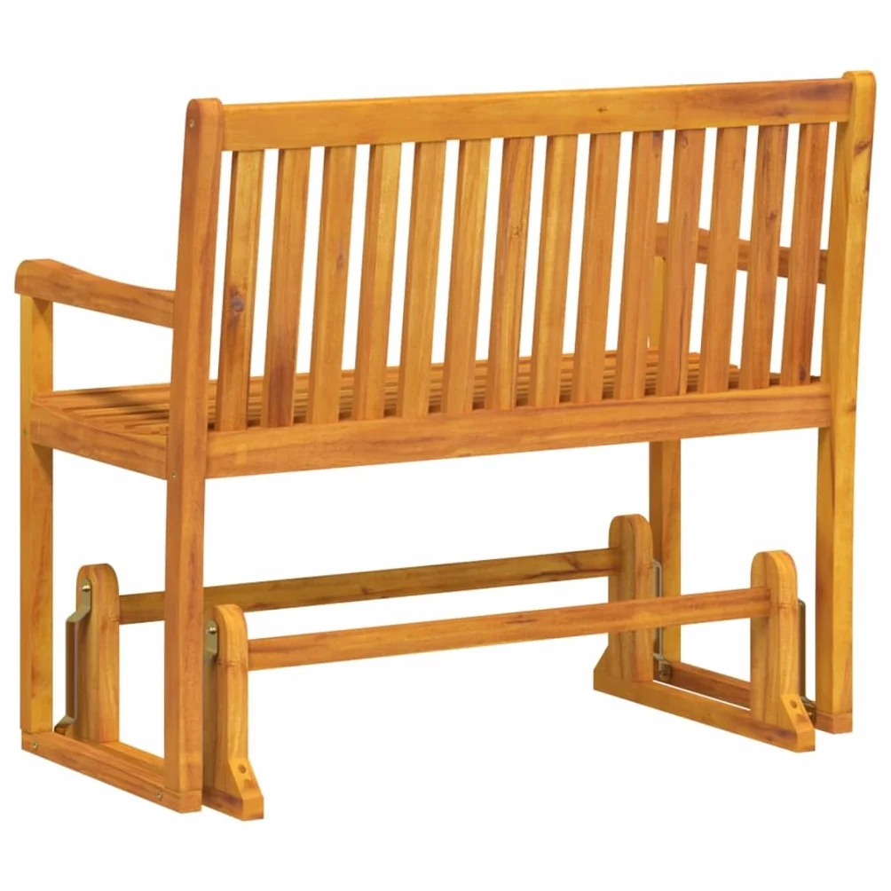 vidaXL Ławka ogrodowa/huśtawka, 110 cm, lite drewno akacjowe, ławka bujana, huśtawka do ogrodu, ławka bujana do ogrodu, ławki bujane