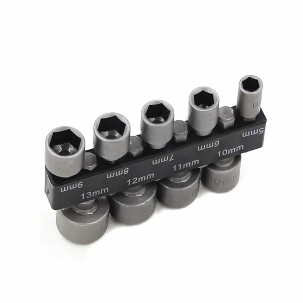 szt. 5mm-13mm Adapter klucza nasadowego Zestaw kluczy kluczy udarowych Wkrętak grzechotkowy z udarem pneumatycznym Zestaw wierteł wkrętaków sześciokątnych Adapter nasadowy Adapter bitów Gniazdo metr