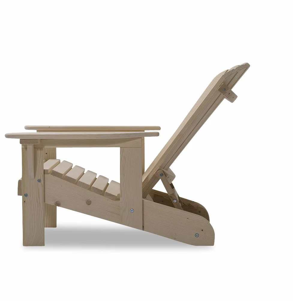 Original Dream-Chairs Adirondack krzeslo Comfort drewniany fotel na zewnątrz leżak ogrodowy 150 kg