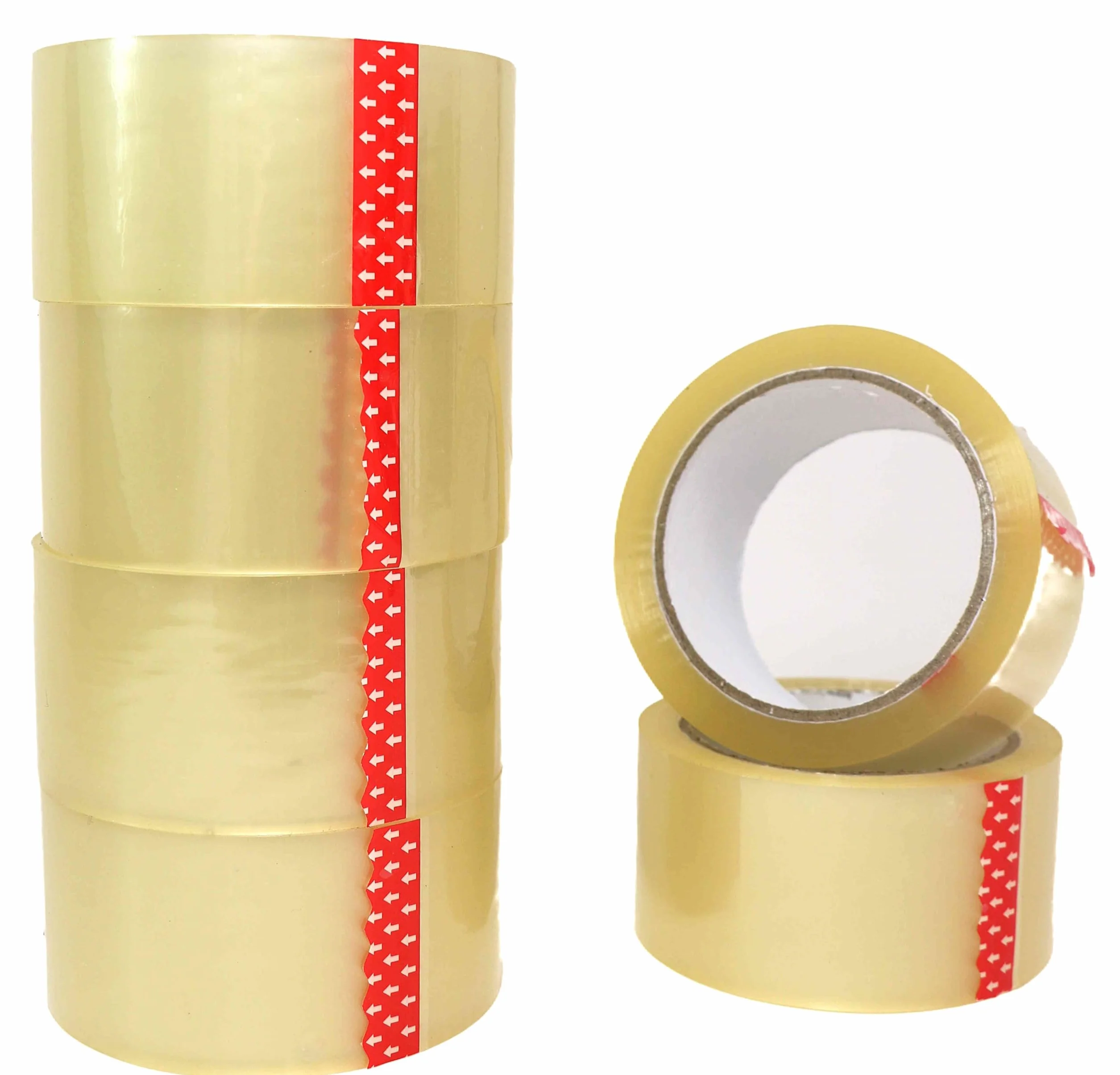 6 rolek przezroczystej taśmy klejącej, 50 mm x 66 mm (6)