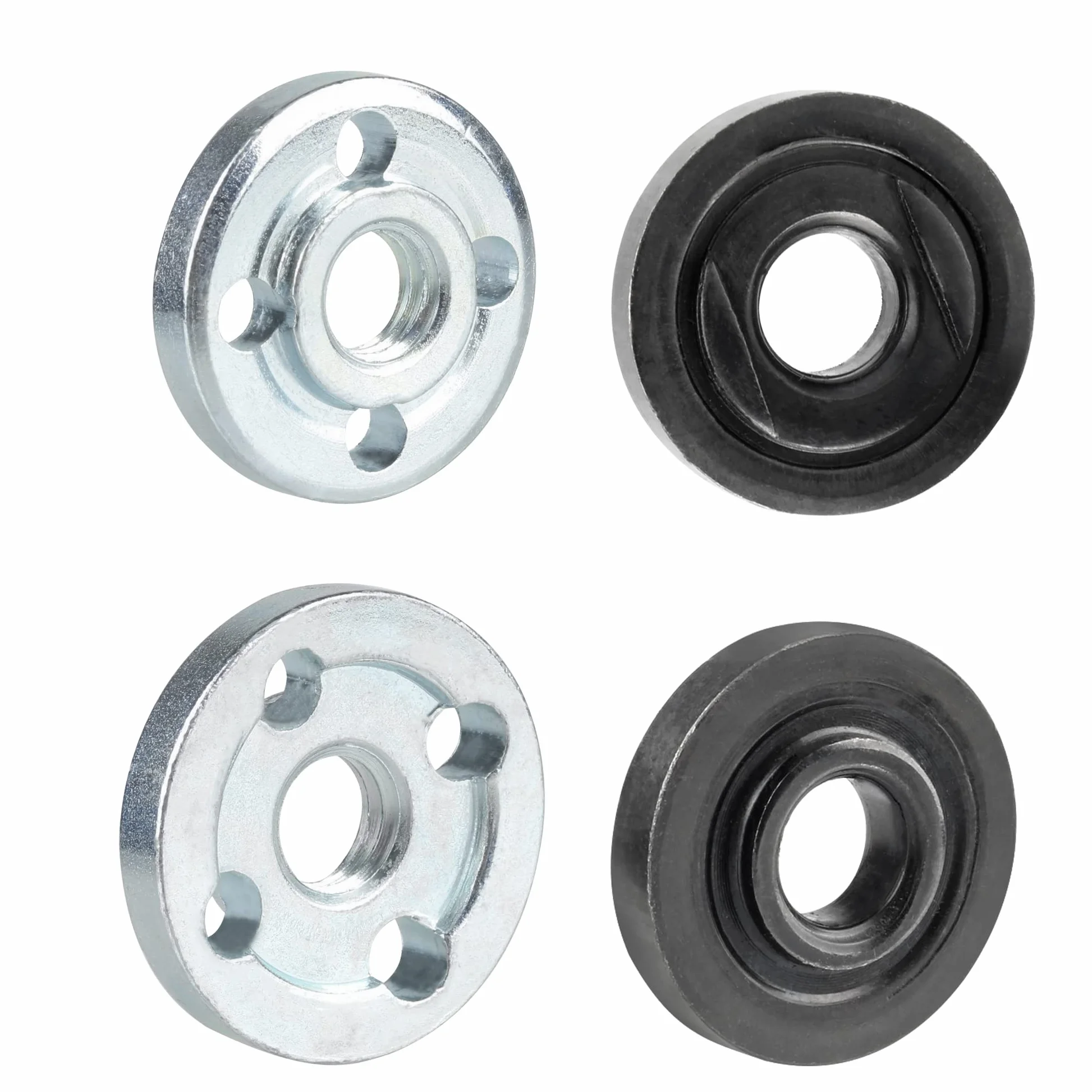 Yakamoz Adapter do szlifierki kątowej z zestawem części nakrętek kołnierzowych, adapter trzpienia trzpienia 6 mm i 10 mm z 3 zestawami wymiennych nakrętek kołnierzowych szlifierki i narzędzia do