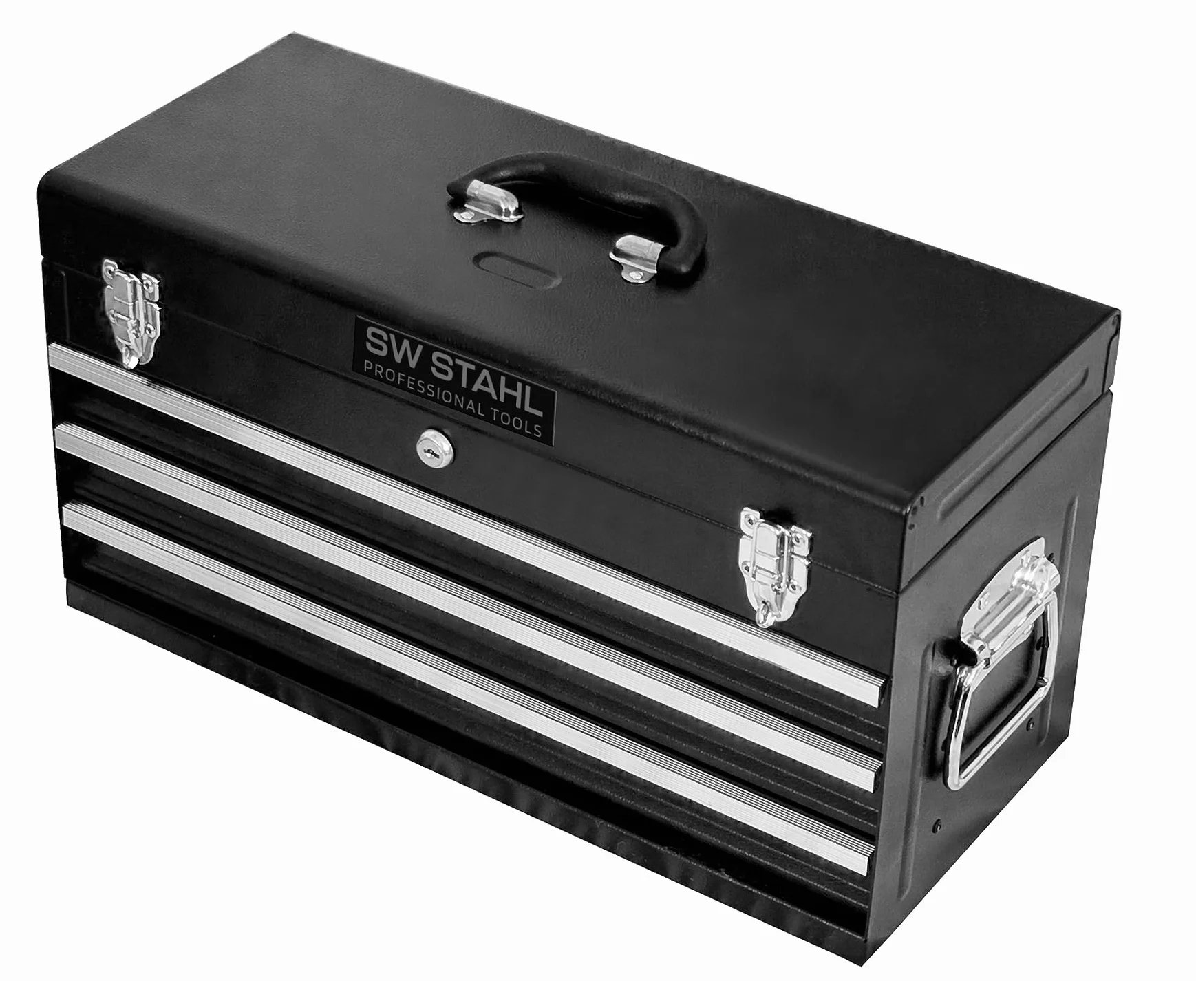 SW-Stahl 06815L Pusta Walizka na Narzędzia - Skrzynka Warsztatowa | Wytrzymała walizka o wymiarach 560x230x290 mm, idealna na asortyment narzędziowy, kolor czarny, solidne zamknięcie.