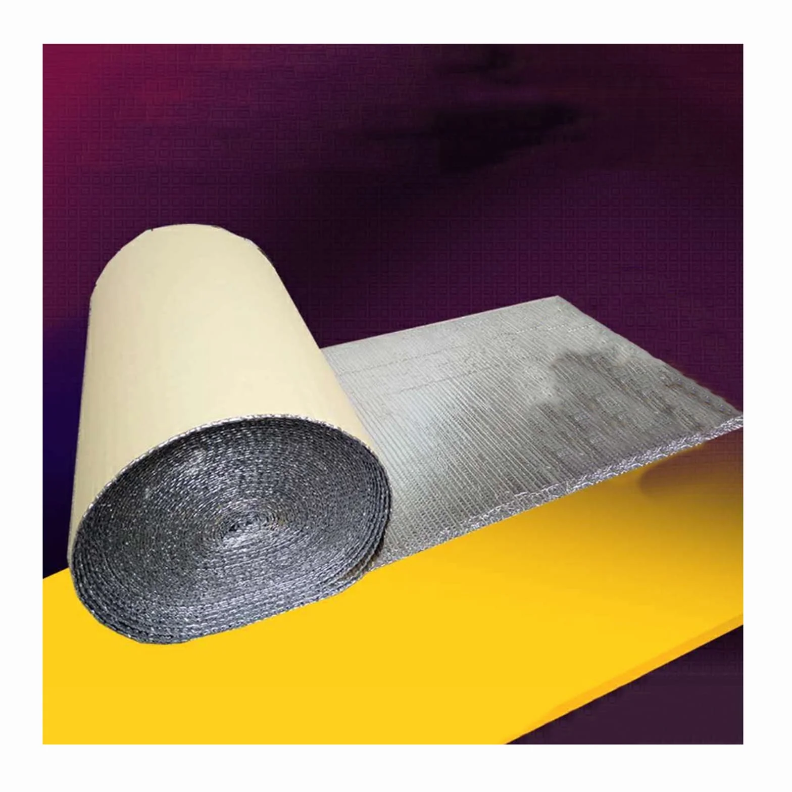 Dwuwarstwowa folia izolacyjna z folii aluminiowej, podwójna izolacja bąbelkowa, bez rozdarcia, osłona barierowa promieniująca do odpornych na warunki atmosferyczne strychów, okien, garaży, kamperów, 3 mm (THK), 1 x 5 m (5 m²)