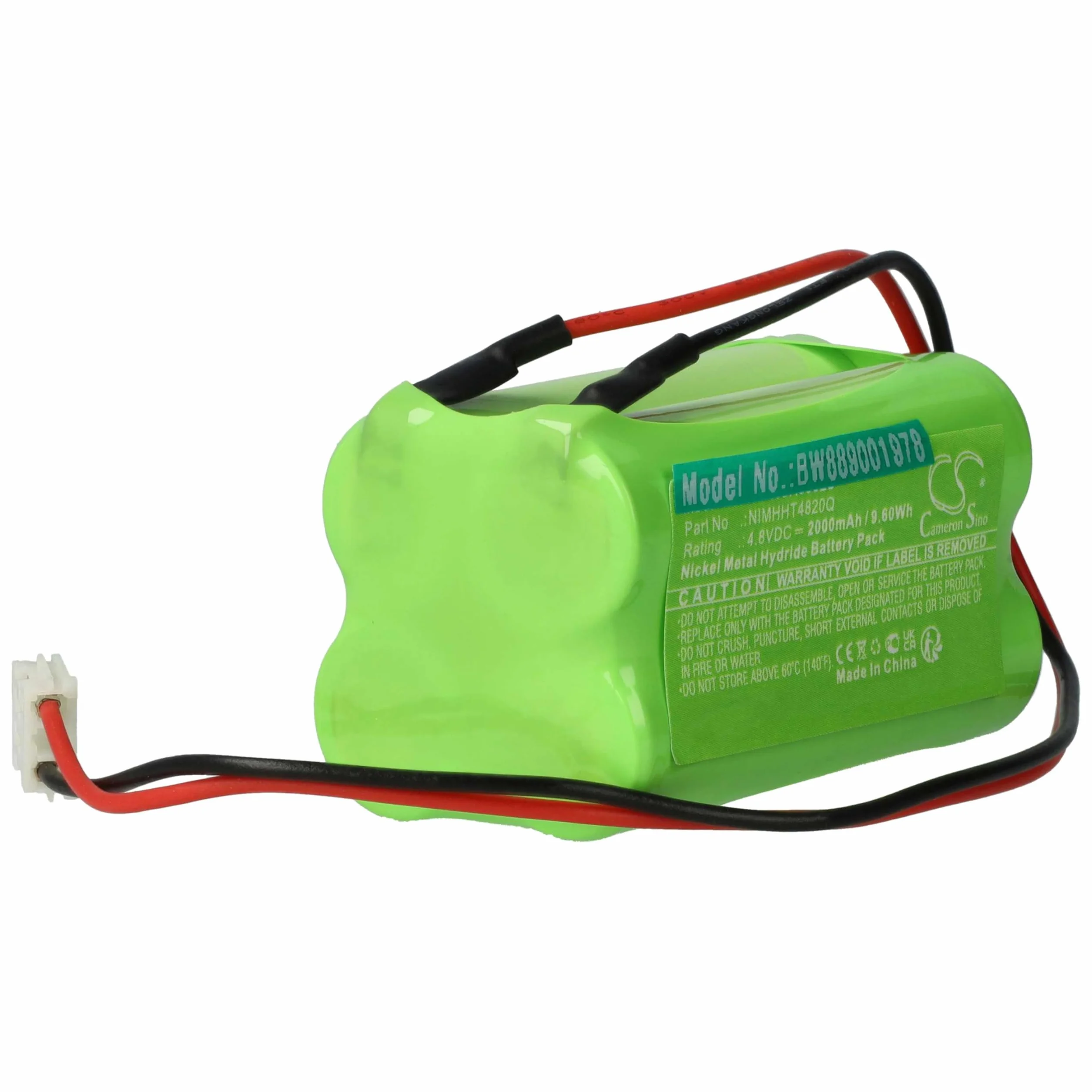 vhbw 5 x akumulator kompatybilny z ABM KCW013(SC) | KCD013(SC), KDU013(SC), IL023(8) droga ewakuacyjna, oświetlenie awaryjne (2000 mAh, 4,8 V, NiMH)
