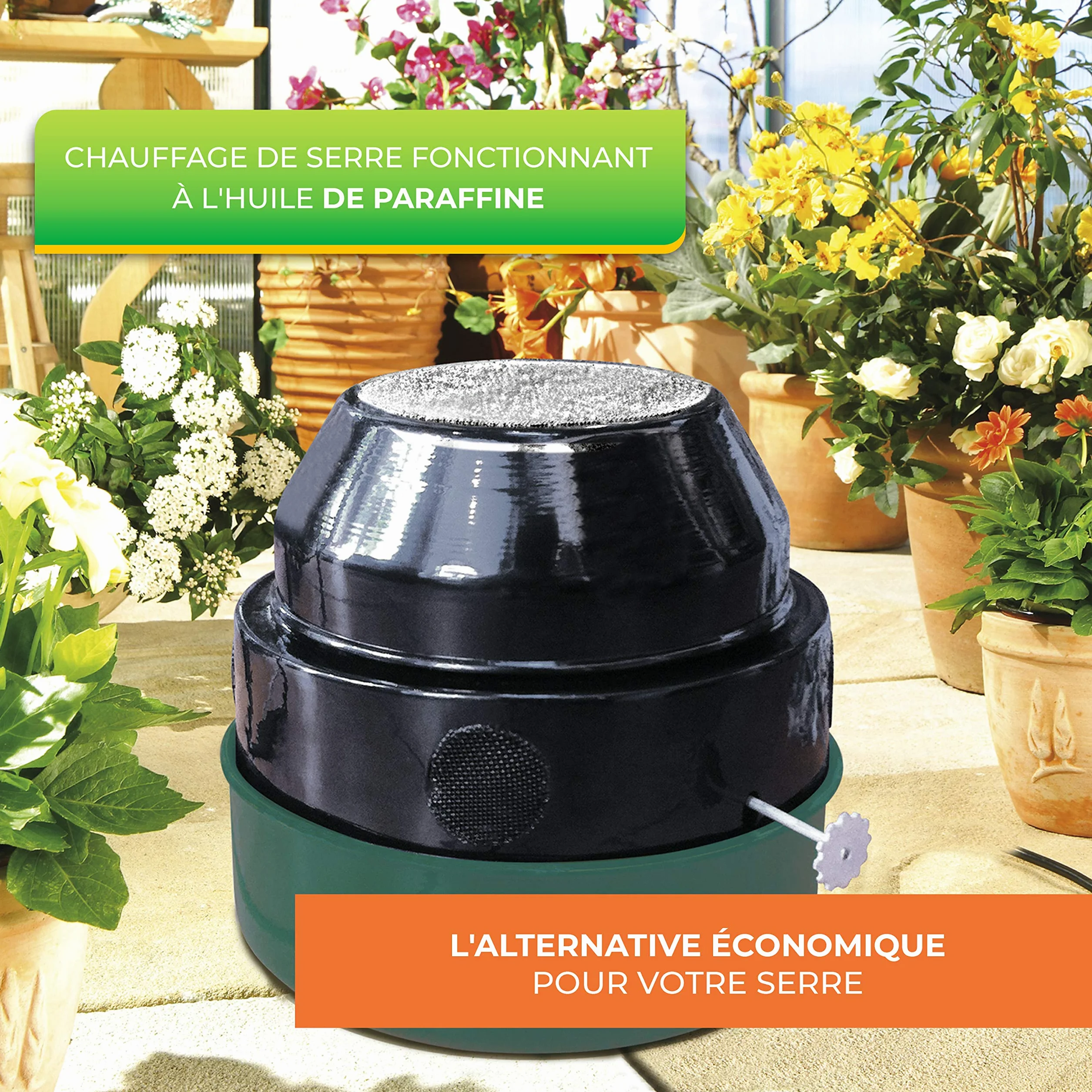 Bio Green Warmax Antifrost Ogrzewanie Parafinowe, Zielony/Czarny, Do 2 m²