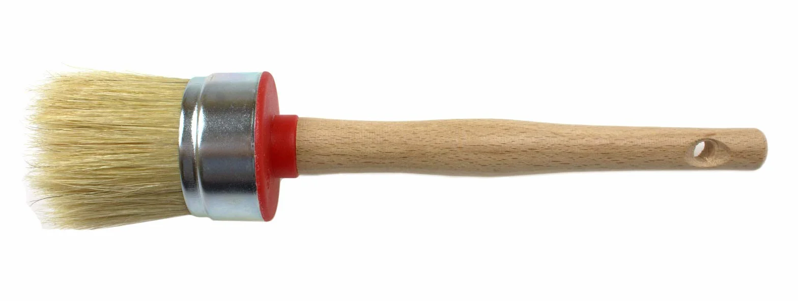 Okrągły pędzel do malowania z naturalnego włosia 1 szt. - fi40 mm