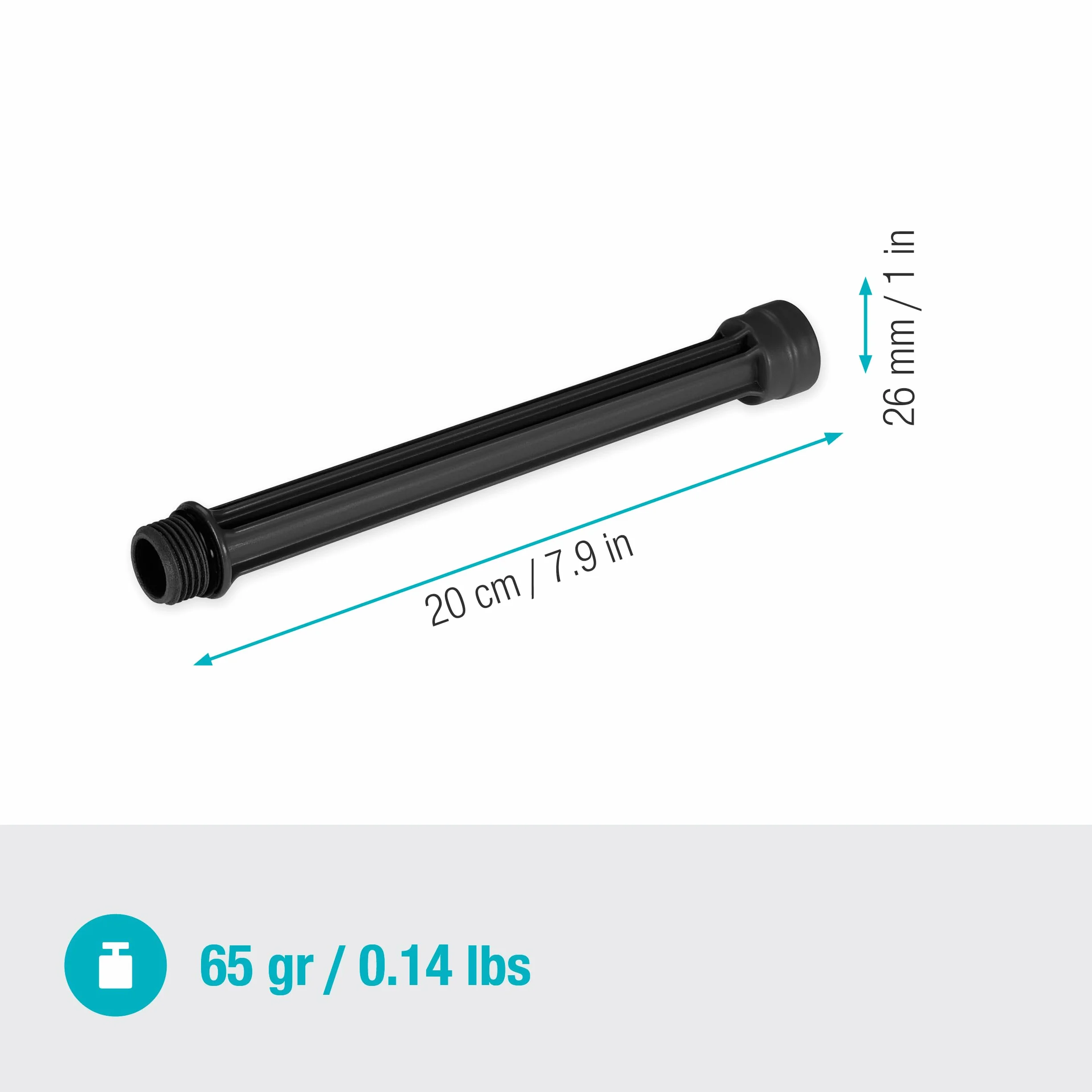 Gardena Micro-Drip rura przedłużająca OS 90 20 cm do zraszaczy czworokątnych (13334-20)