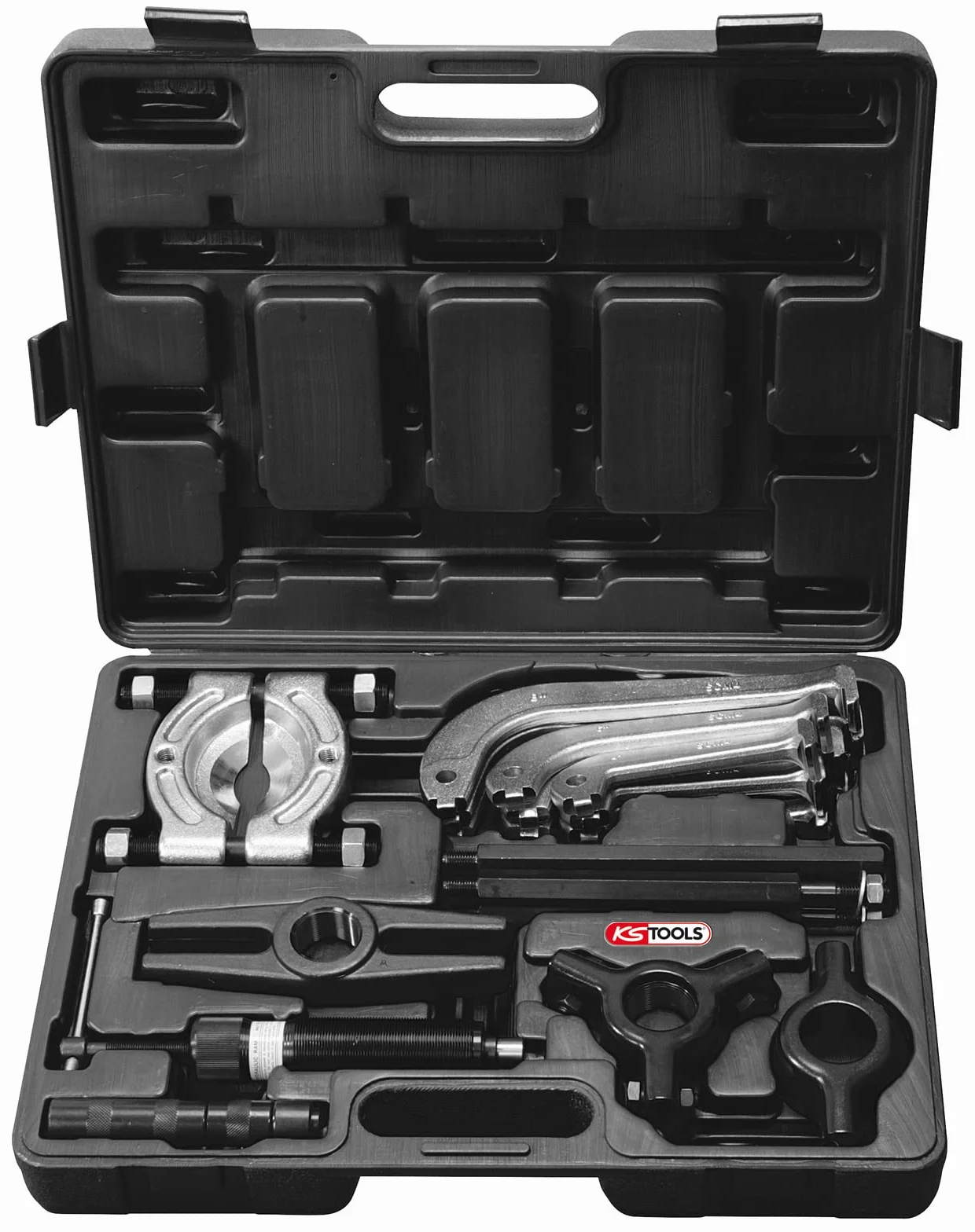 KS Tools 700.1200 Uniwersalny sciagacz hydrauliczny2-ramienny, 3-ramienny, 22-szt