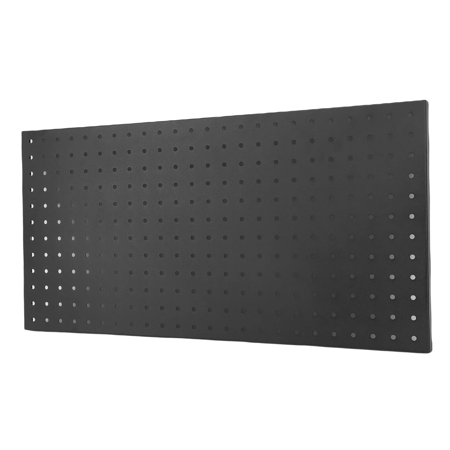 HUIOP Metalowe Panele ścienne z Pegboardami Modułowe Tablice z Narzędziami do Organizowania Narzędzi 24 Cale X 12 Cali Czarny Organizer ścienny Pegboardami Przechowywanie Narzędzi